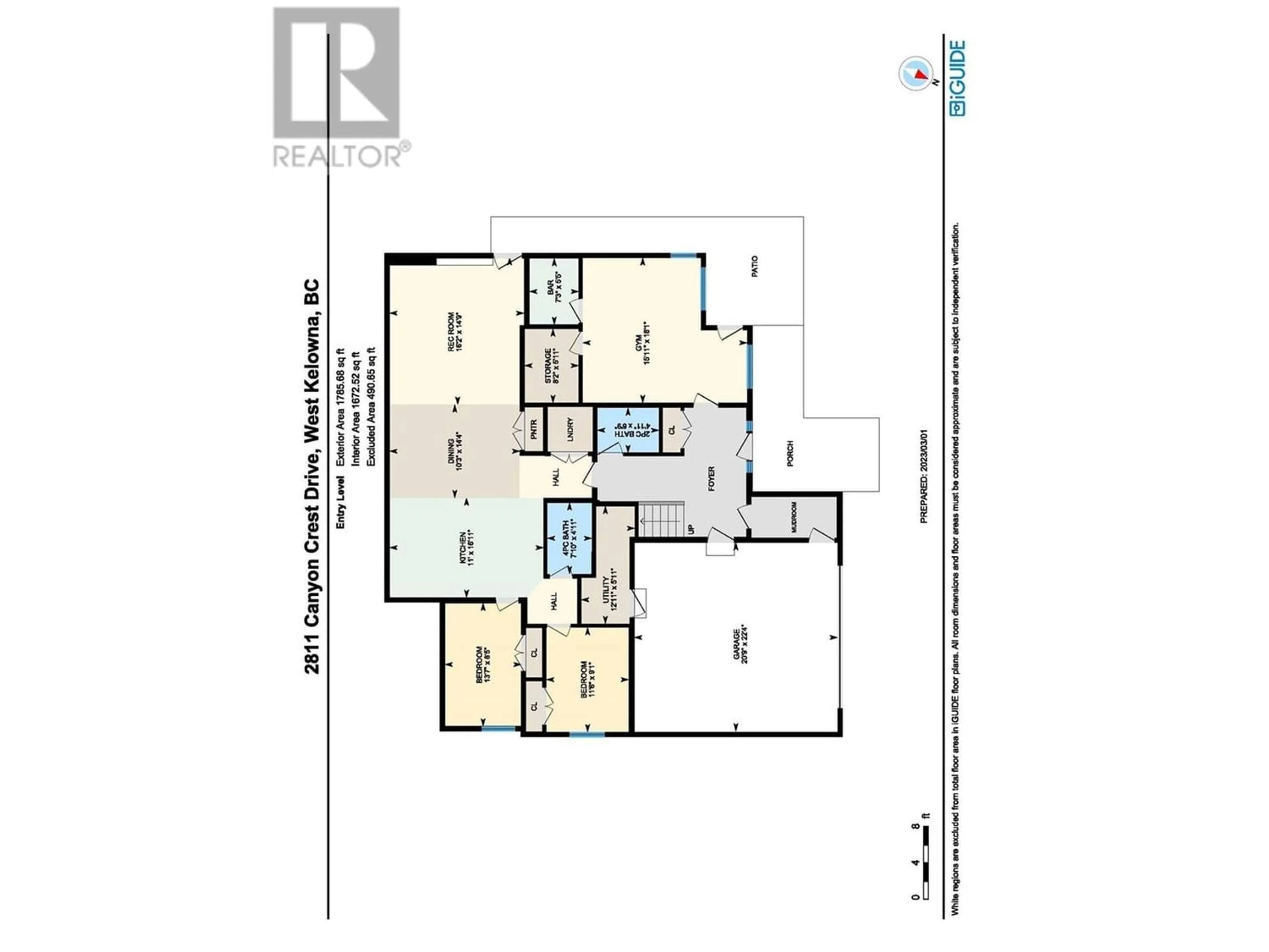 Floor plan for 2811 Canyon Crest Drive, West Kelowna British Columbia V4T0E3