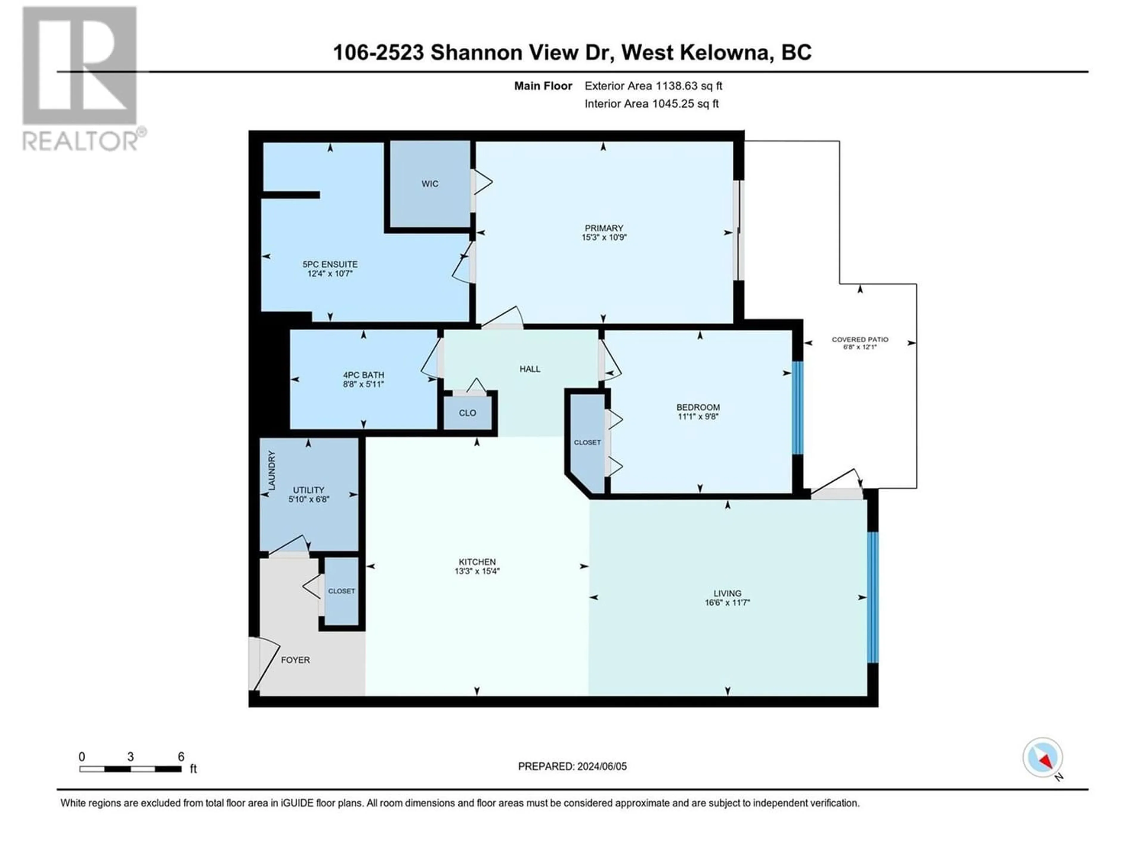 Floor plan for 2523 Shannon View Drive Unit# 106, West Kelowna British Columbia V4T2T3