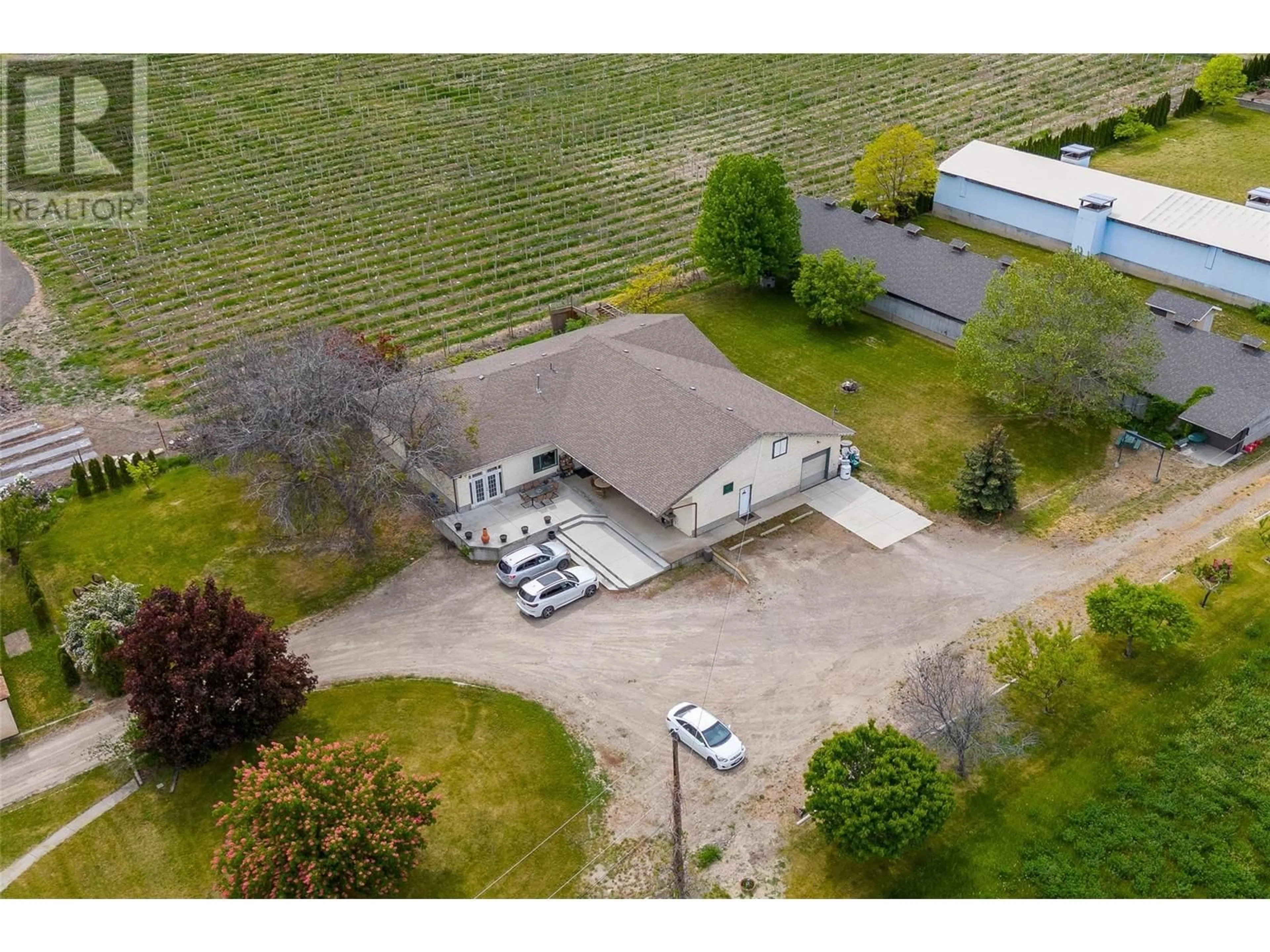 A pic from outside/outdoor area/front of a property/back of a property/a pic from drone, unknown for 3544 ELLIOTT ROAD, West Kelowna British Columbia V4T1N9