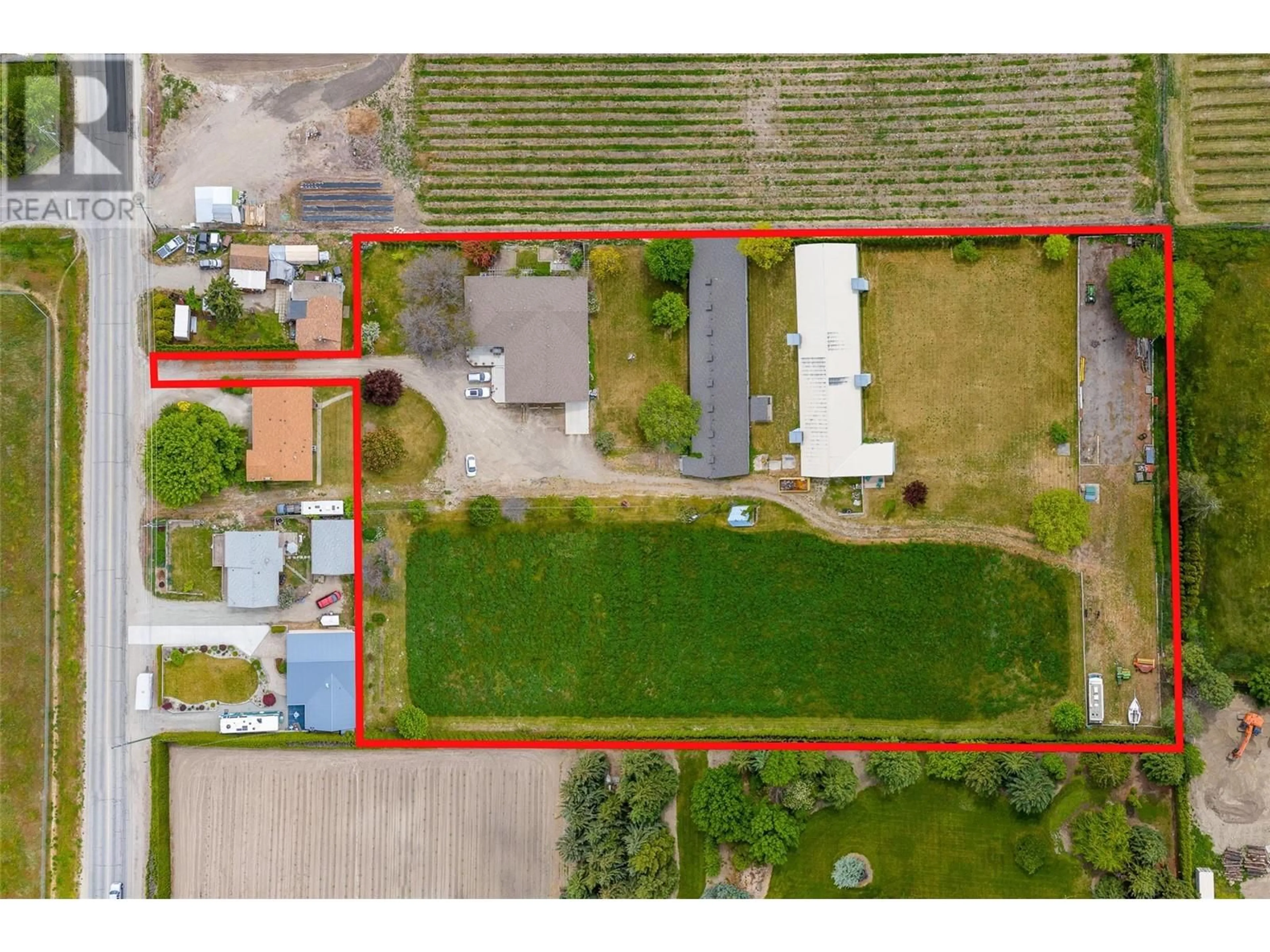 A pic from outside/outdoor area/front of a property/back of a property/a pic from drone, building for 3544 ELLIOTT ROAD, West Kelowna British Columbia V4T1N9