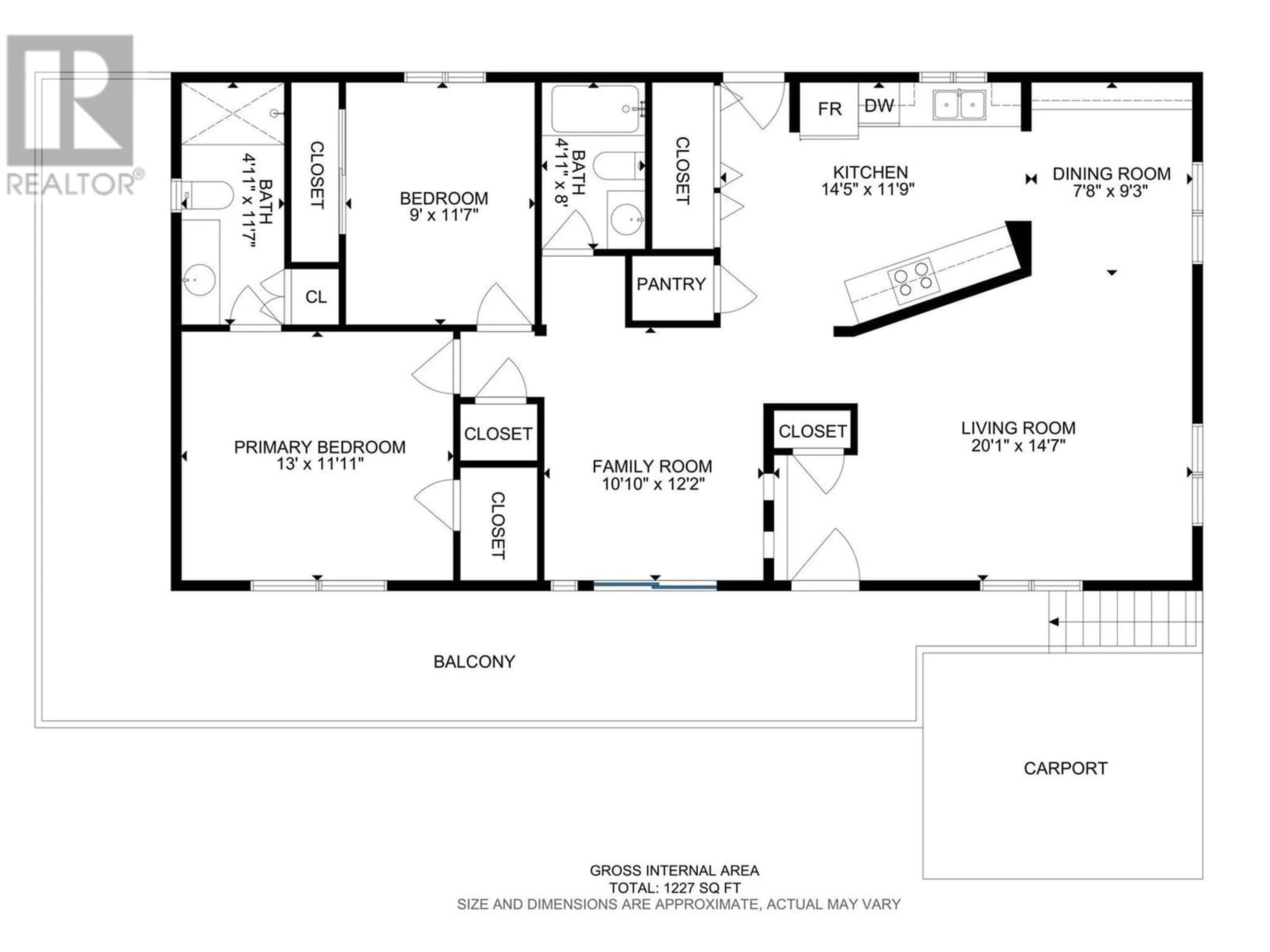 Floor plan for 1929 Hwy 97S Street Unit# 16, West Kelowna British Columbia V1Z2Z1