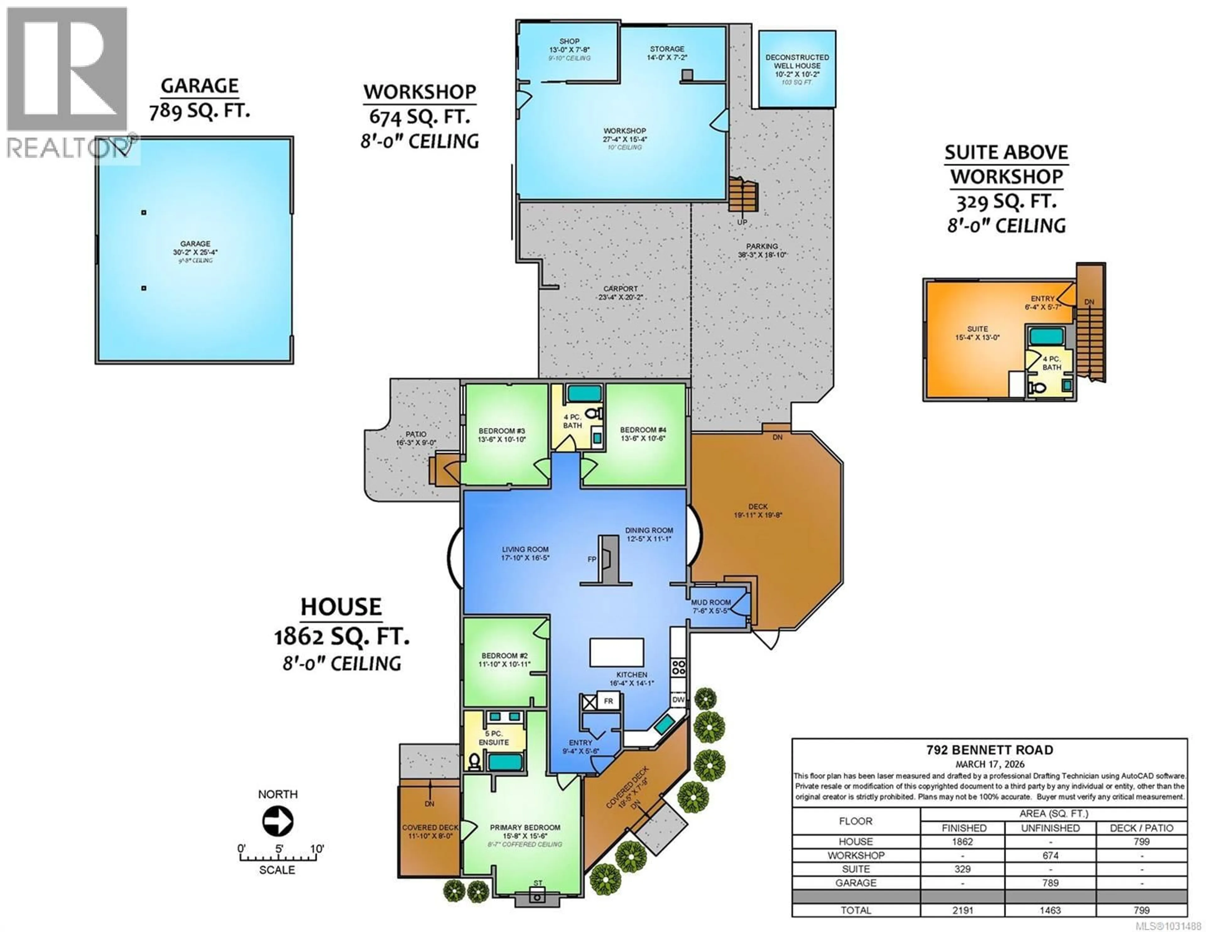 Floor plan for 792 BENNETT ROAD, Qualicum Beach British Columbia V9K1N1