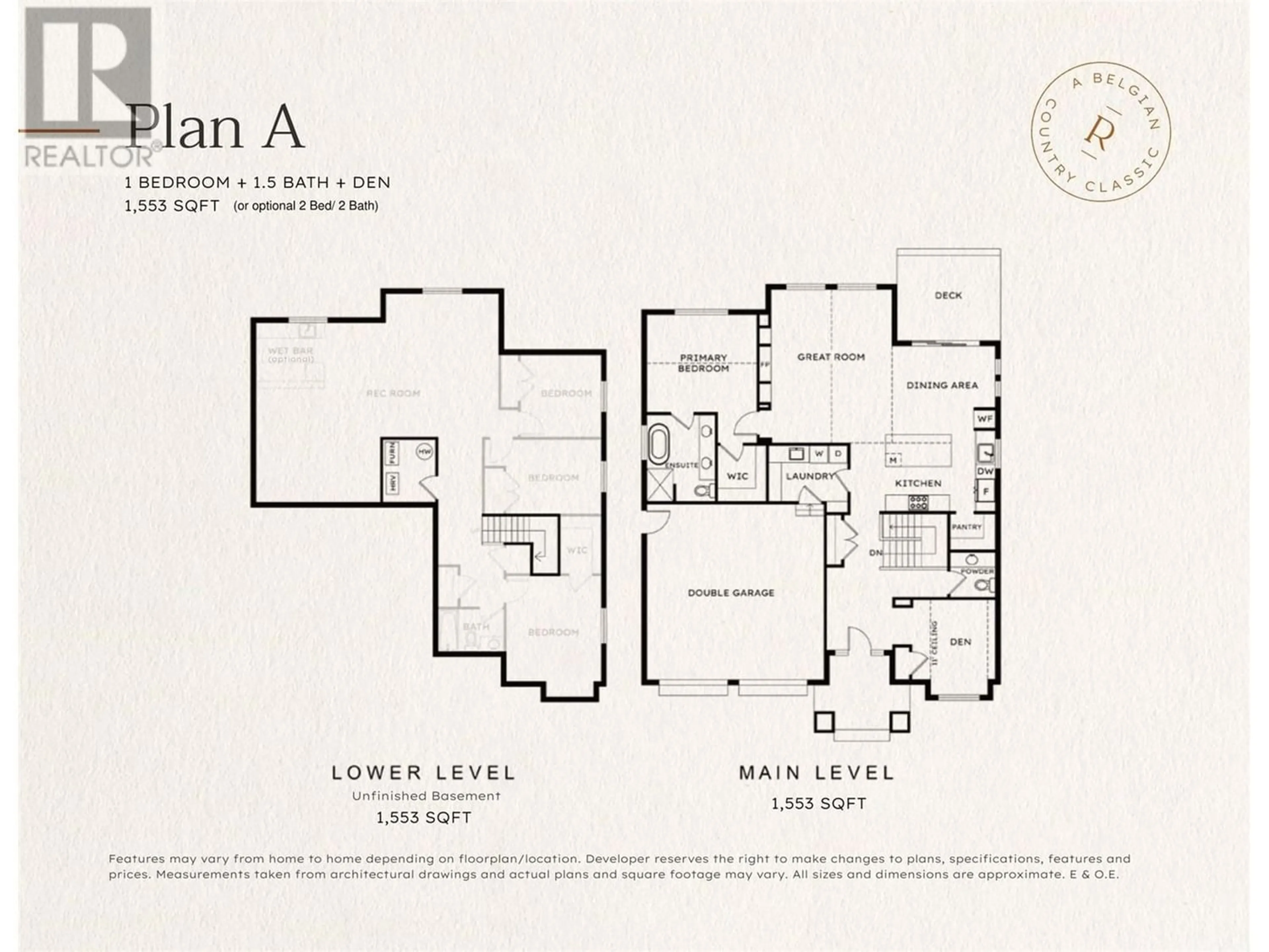 Floor plan for 2443 Bradley Drive Lot# 1, Armstrong British Columbia V0E1B1