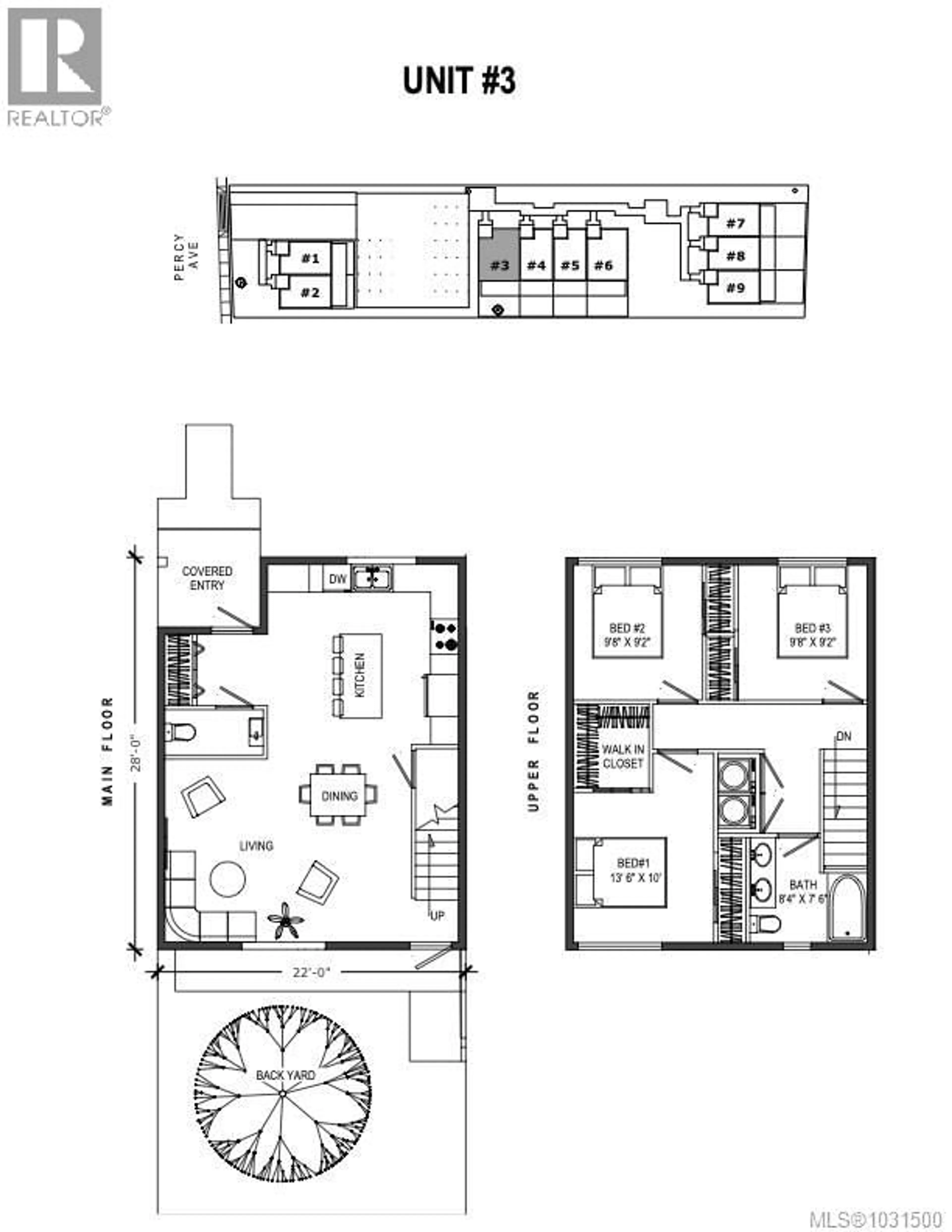 Floor plan for 3 - 1590 PIERCY AVENUE, Courtenay British Columbia V9N3E9