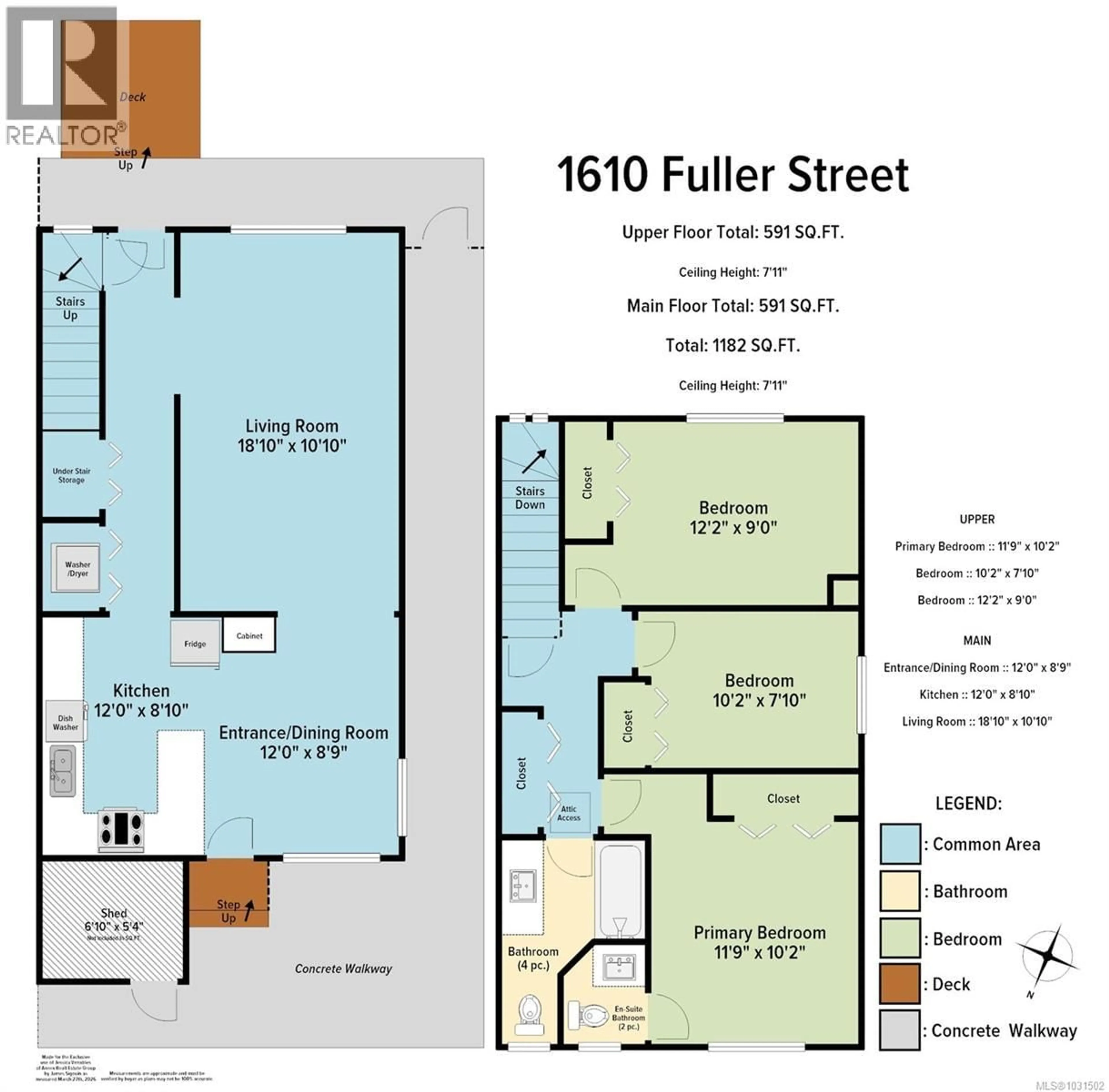 Floor plan for 1610 FULLER STREET, Nanaimo British Columbia V9S1B1