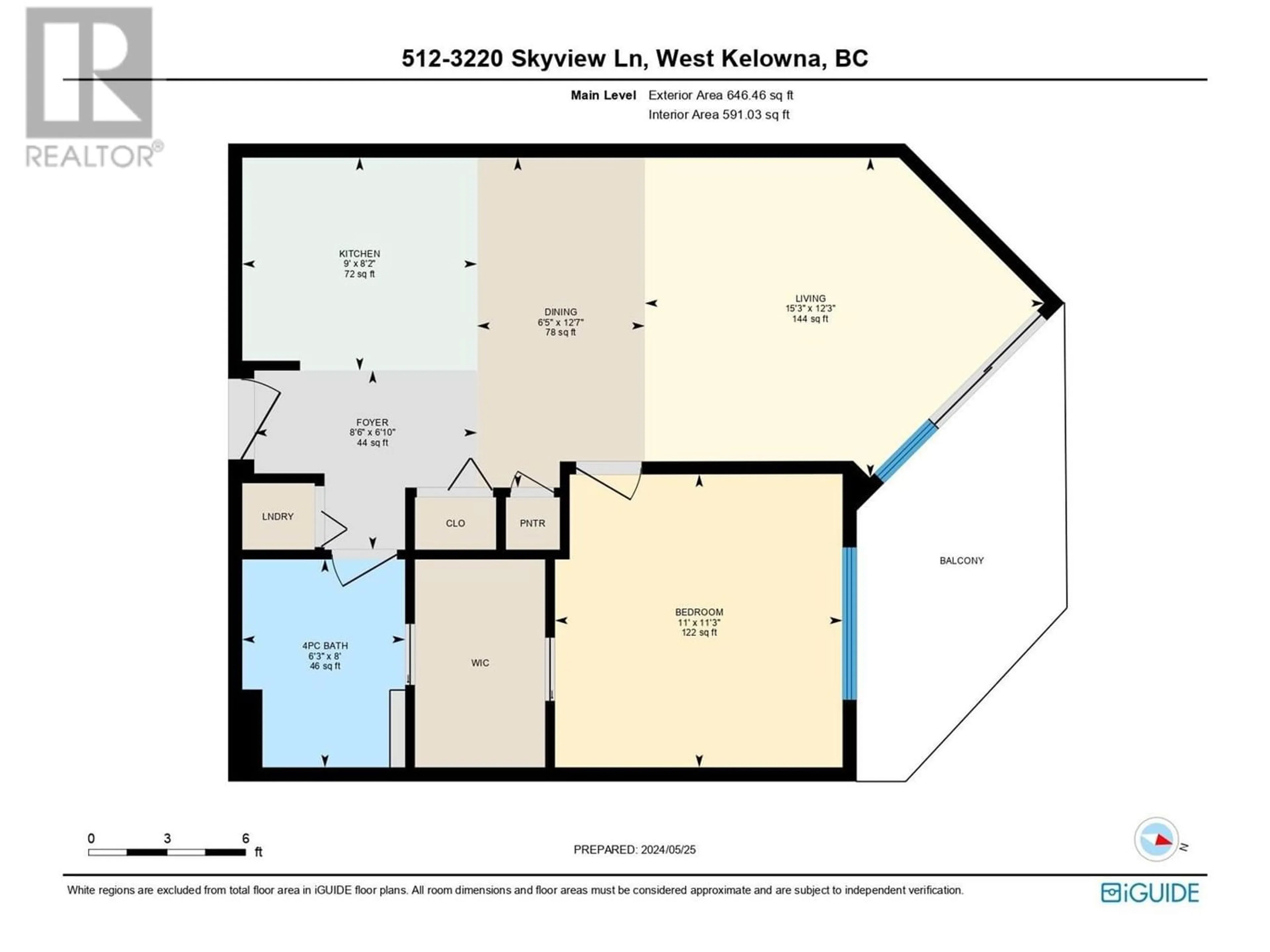 Floor plan for 3220 Skyview Lane Unit# 512, West Kelowna British Columbia V4T3J4