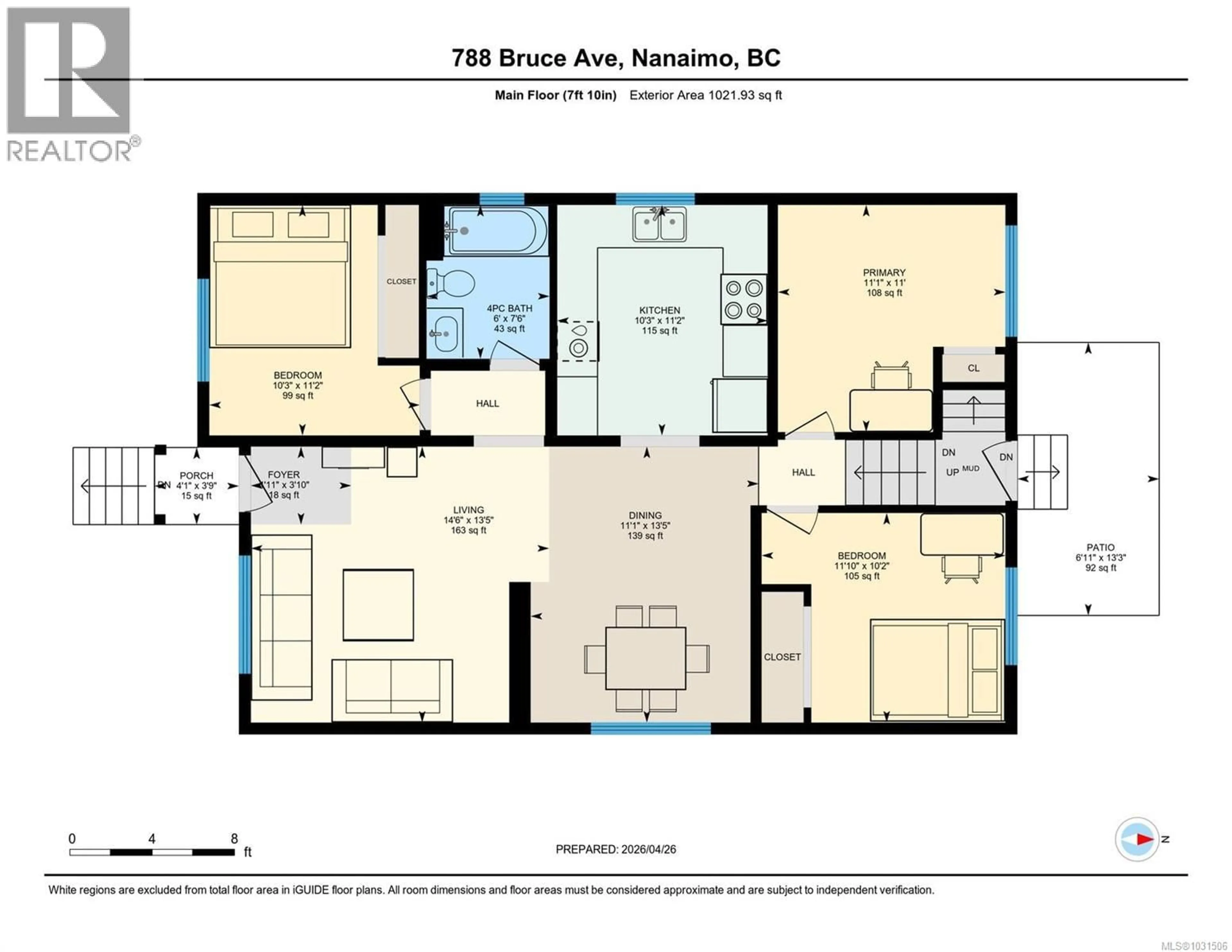 Floor plan for 788 BRUCE AVENUE, Nanaimo British Columbia V9R3Z5