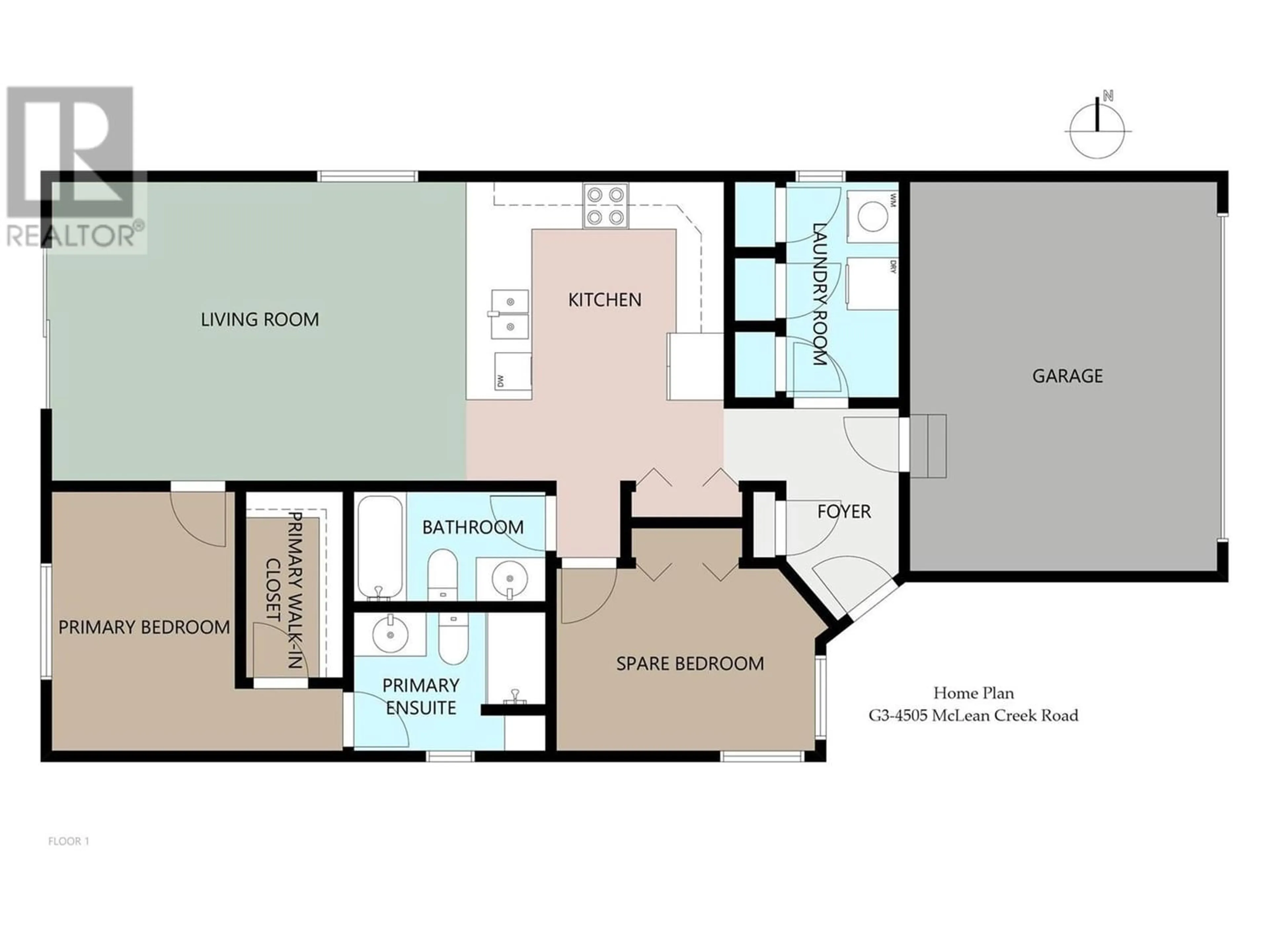 Floor plan for 4505 MCLEAN CREEK Road Unit# G3, Okanagan Falls British Columbia V0H1R1