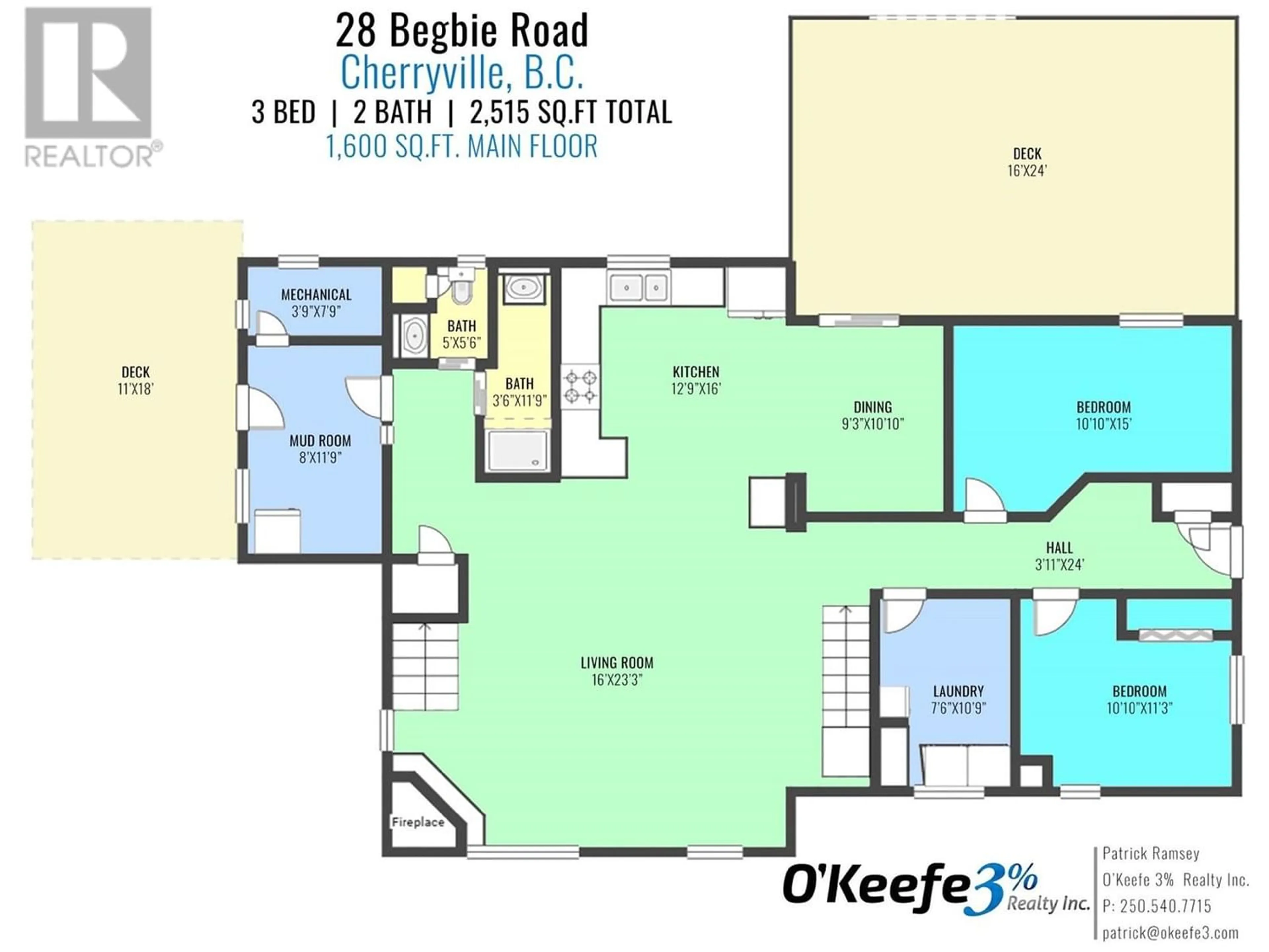 Floor plan for 28 Begbie Road, Cherryville British Columbia V0E2G3