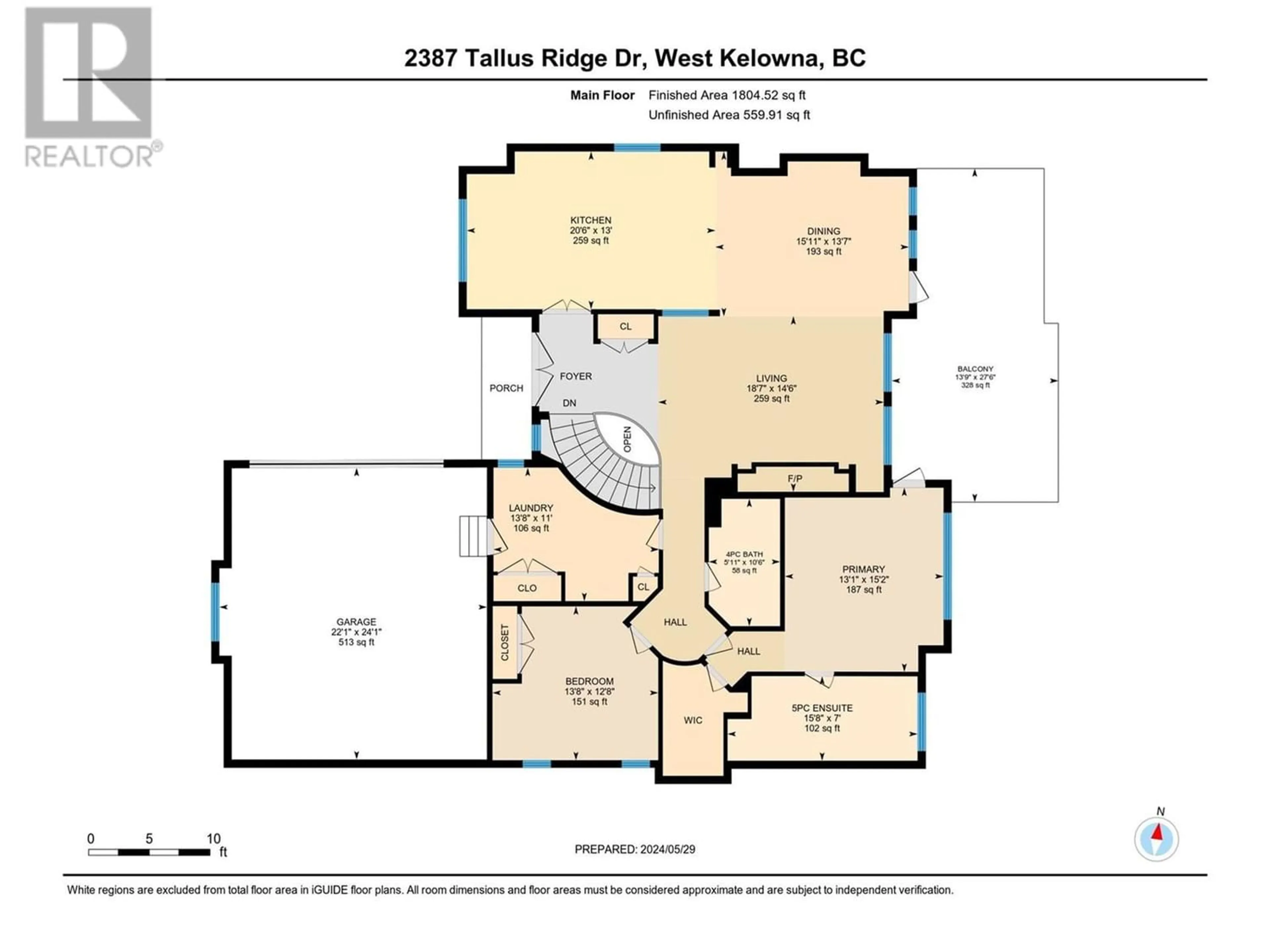 Floor plan for 2387 Tallus Ridge Drive, West Kelowna British Columbia V4T3A6