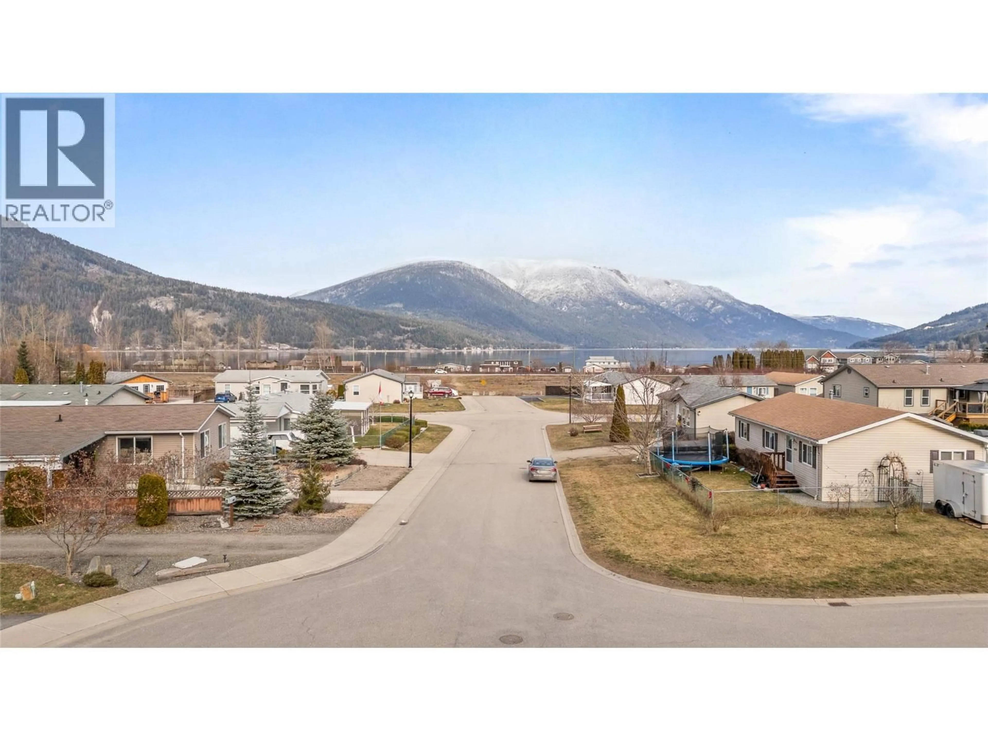 A pic from outside/outdoor area/front of a property/back of a property/a pic from drone, mountain view for 4540 72 AVENUE NORTHEAST, Canoe British Columbia V0E1K0