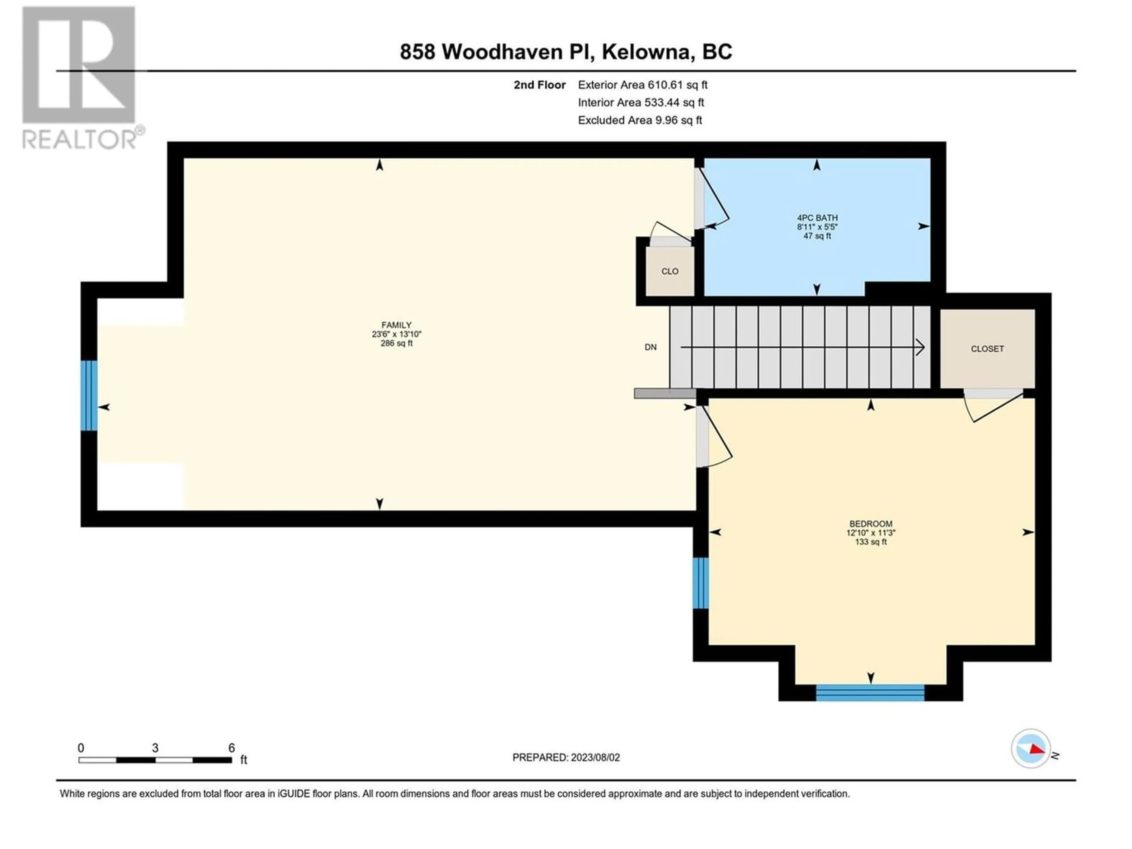 Floor plan for 858 Woodhaven Place, Kelowna British Columbia V1W2A3