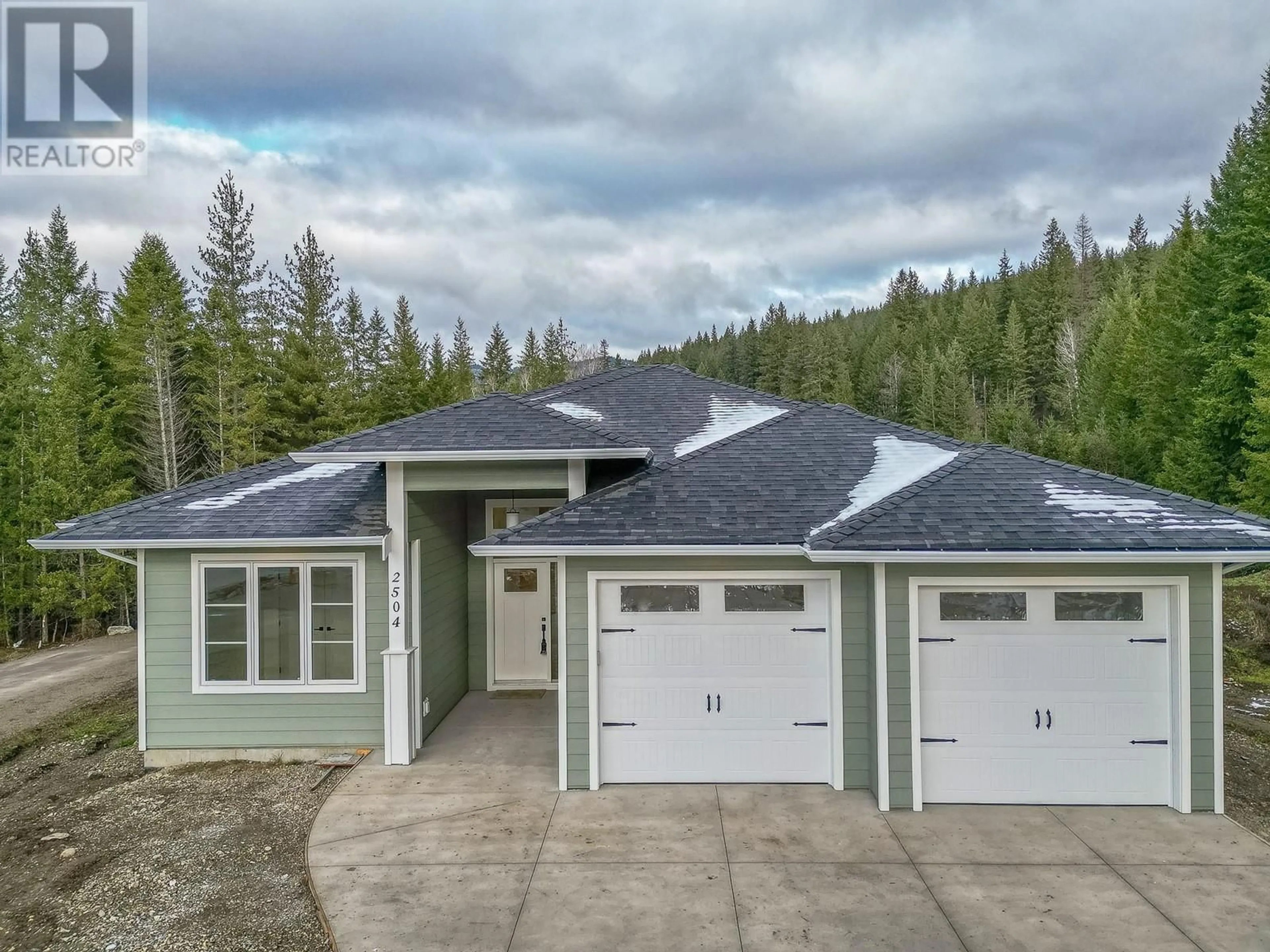 A pic from outside/outdoor area/front of a property/back of a property/a pic from drone, unknown for 2504 Fox Glen Way Lot# 11, Blind Bay British Columbia V0E1H0