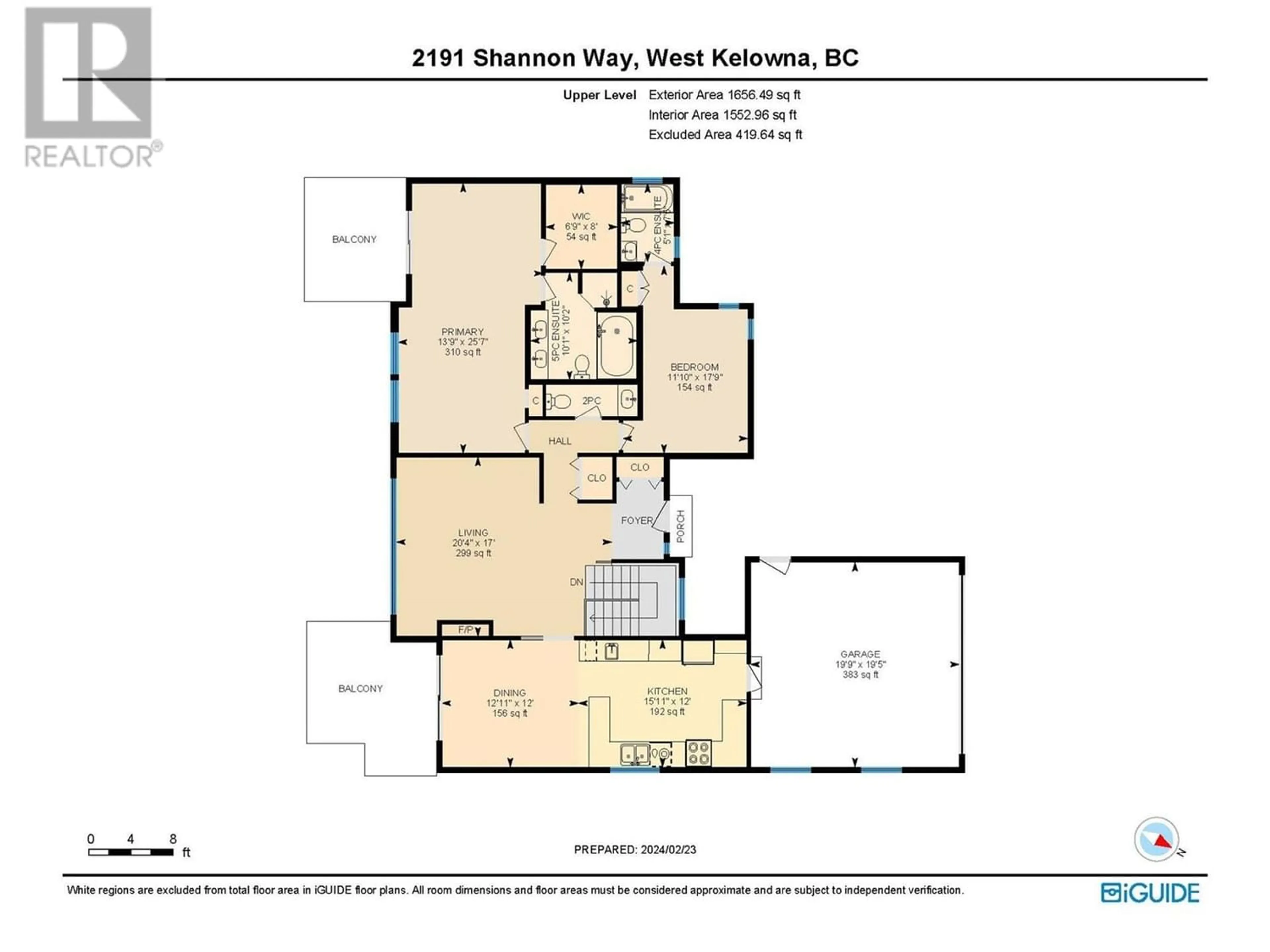 Floor plan for 2191 Shannon Way, West Kelowna British Columbia V4T1S2