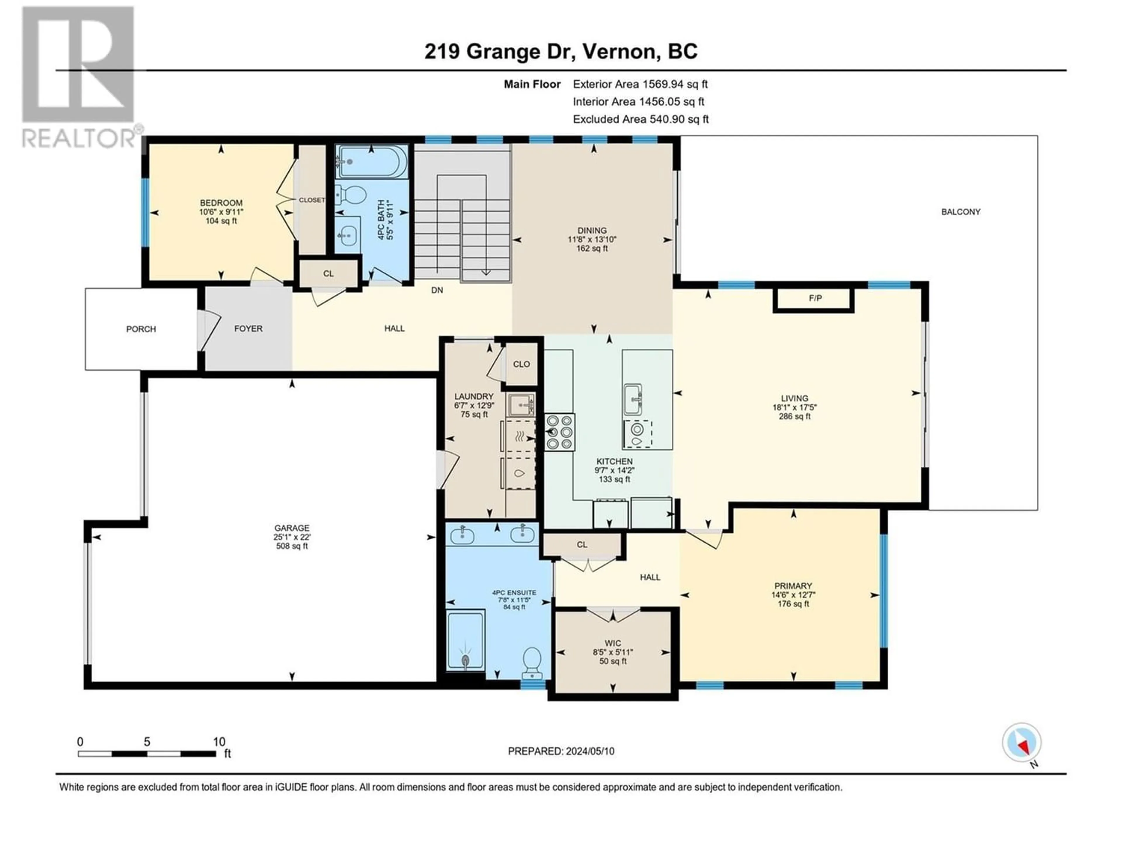 Floor plan for 219 Grange Drive, Vernon British Columbia V1H2M1