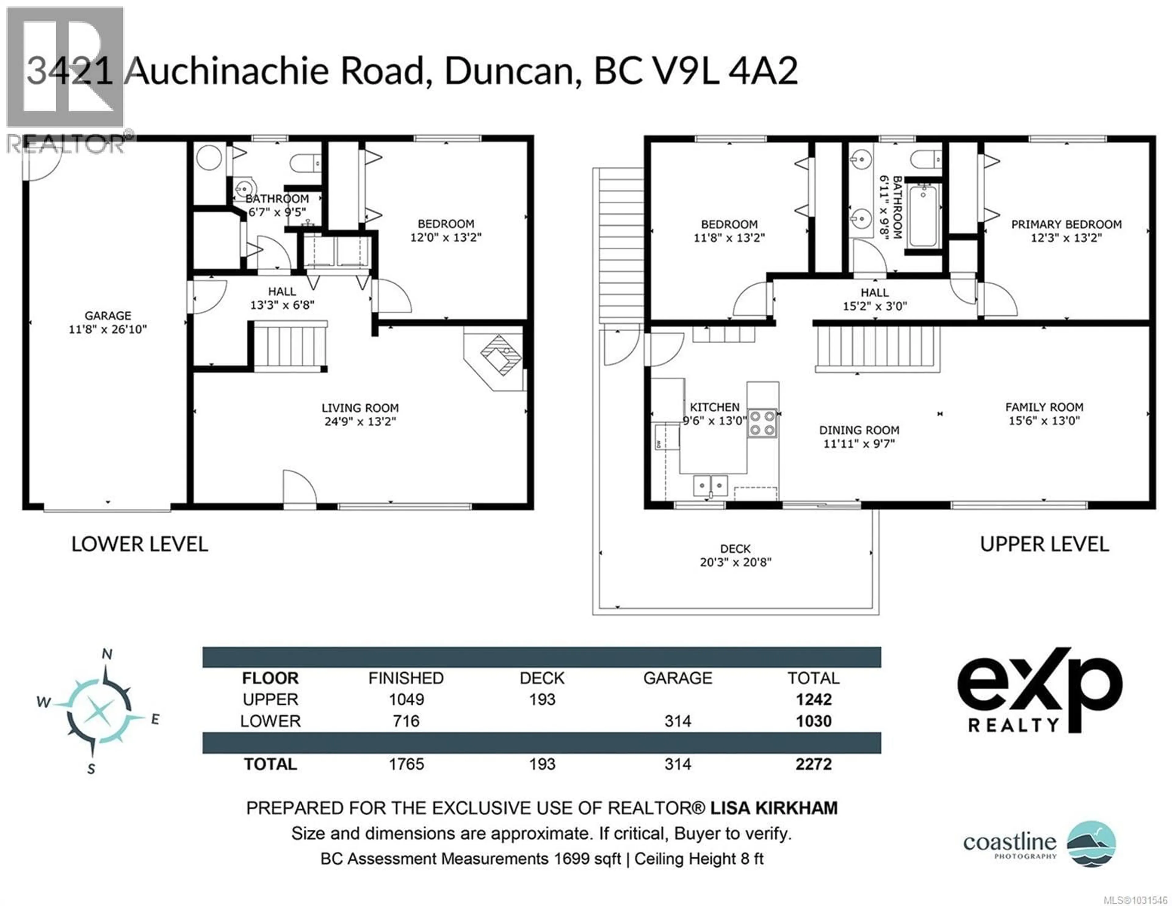 Floor plan for 3421 AUCHINACHIE ROAD, Duncan British Columbia V9L4A2