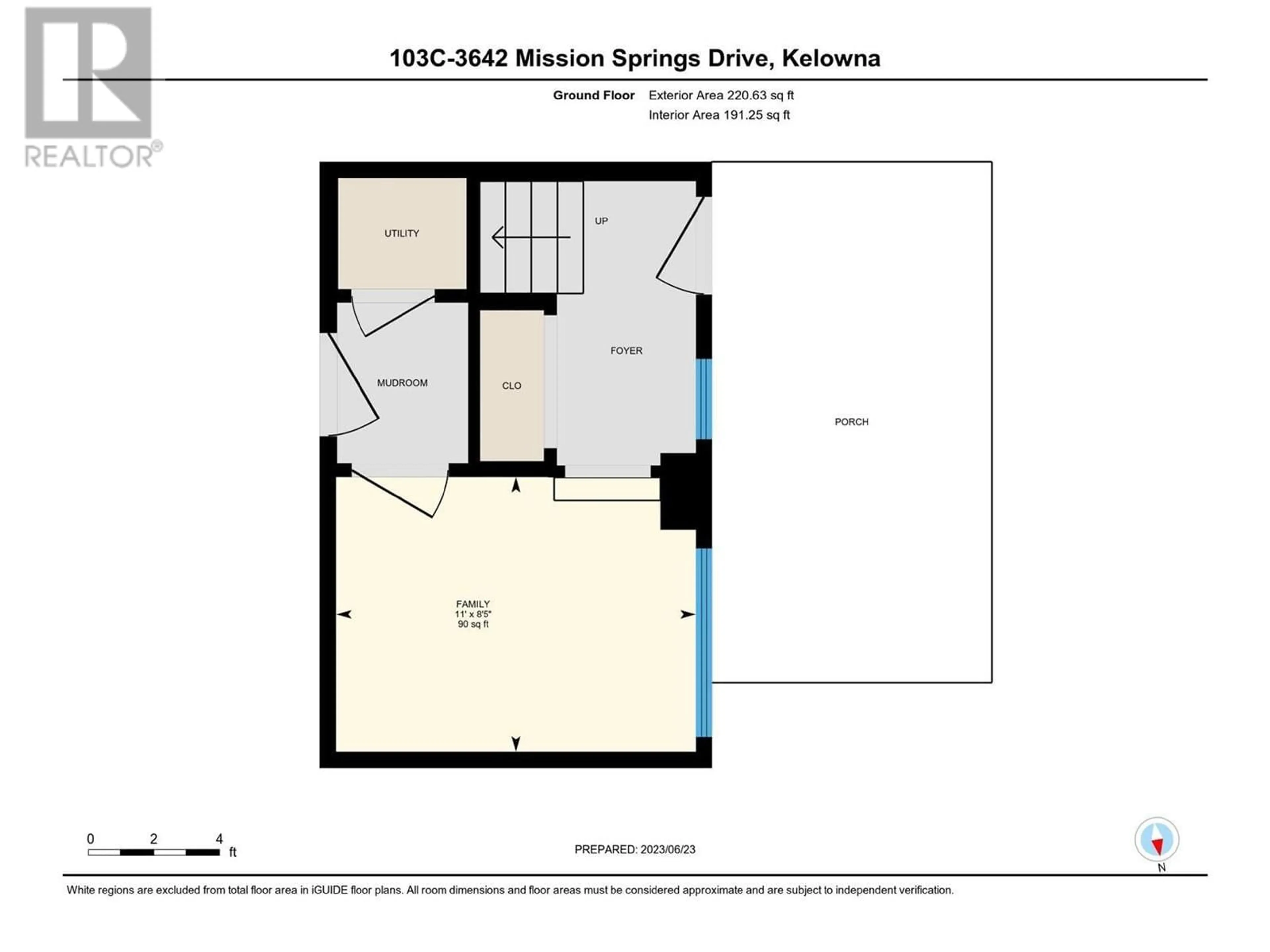 Floor plan for 3642 Mission Springs Drive Unit# 103C, Kelowna British Columbia V1W0E1