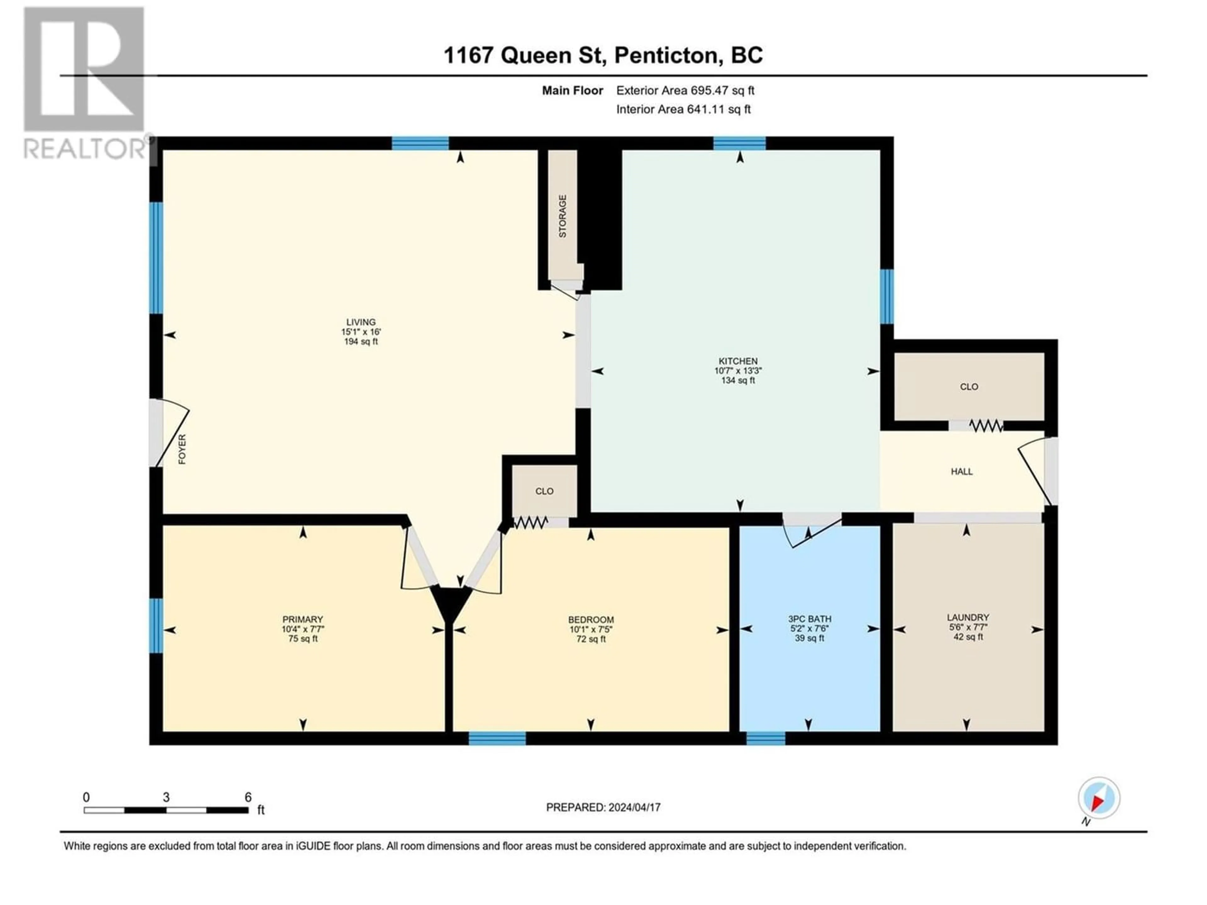 Floor plan for 1167 Queen Street, Penticton British Columbia V2A4R6
