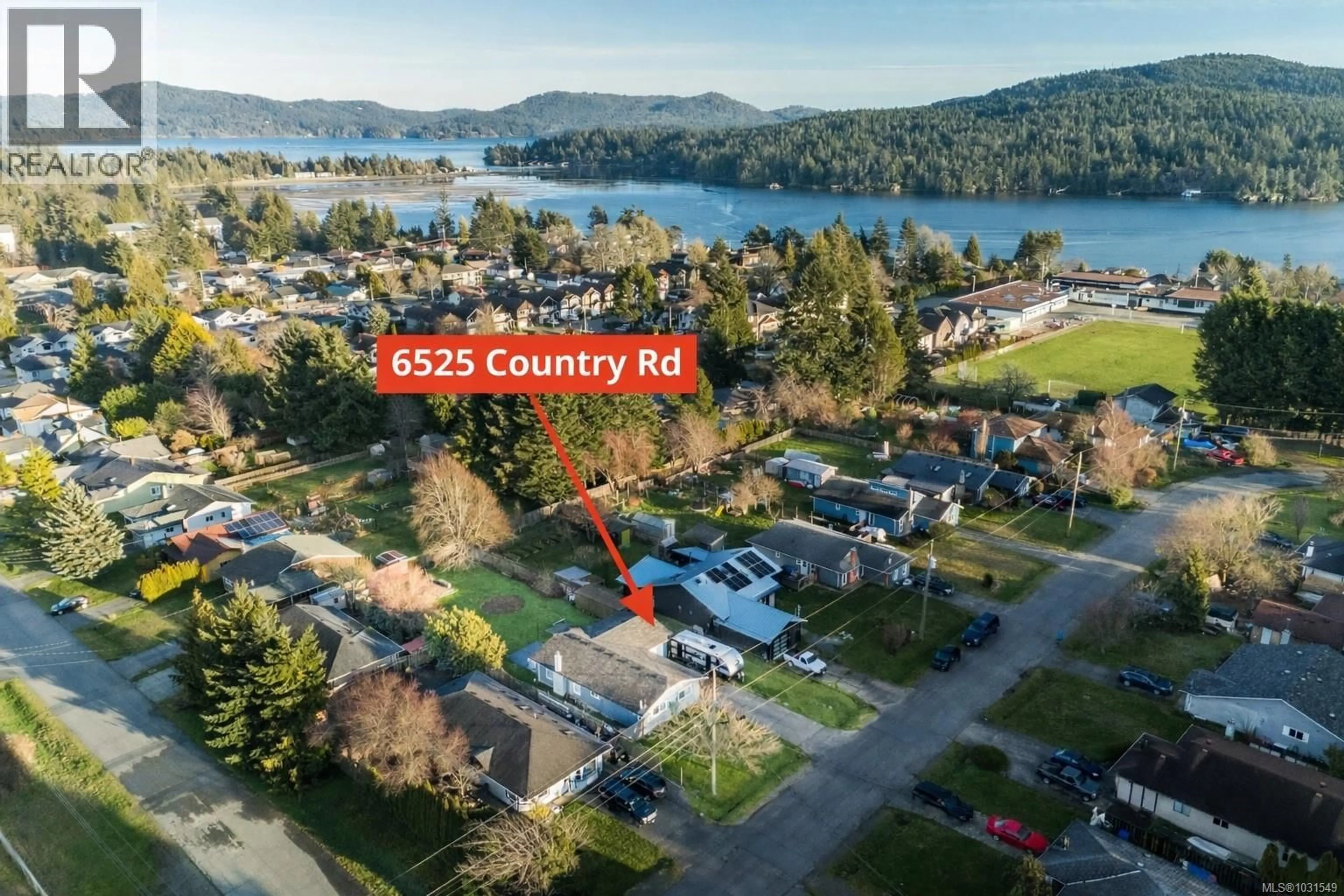 A pic from outside/outdoor area/front of a property/back of a property/a pic from drone, water/lake/river/ocean view for 6525 COUNTRY ROAD, Sooke British Columbia V9Z0W9