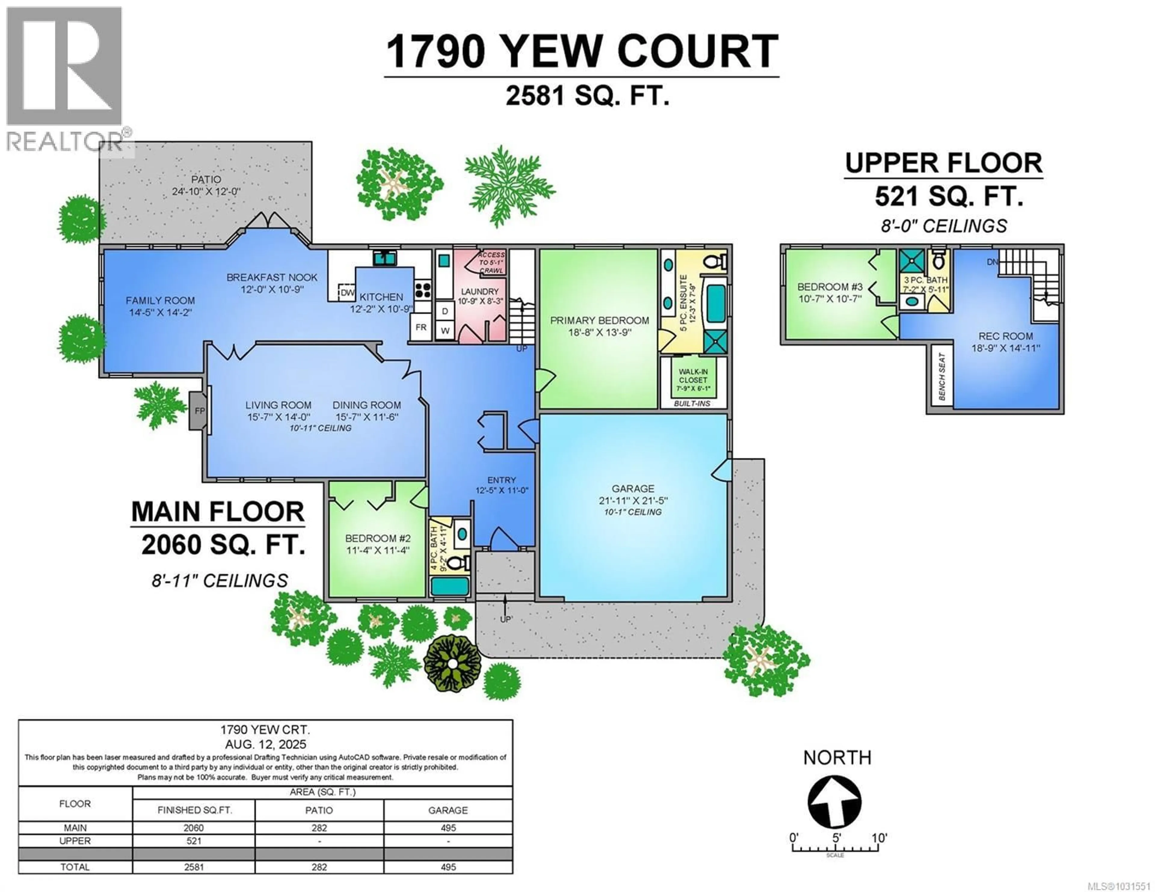 Floor plan for 1790 YEW COURT, Comox British Columbia V9M2L6