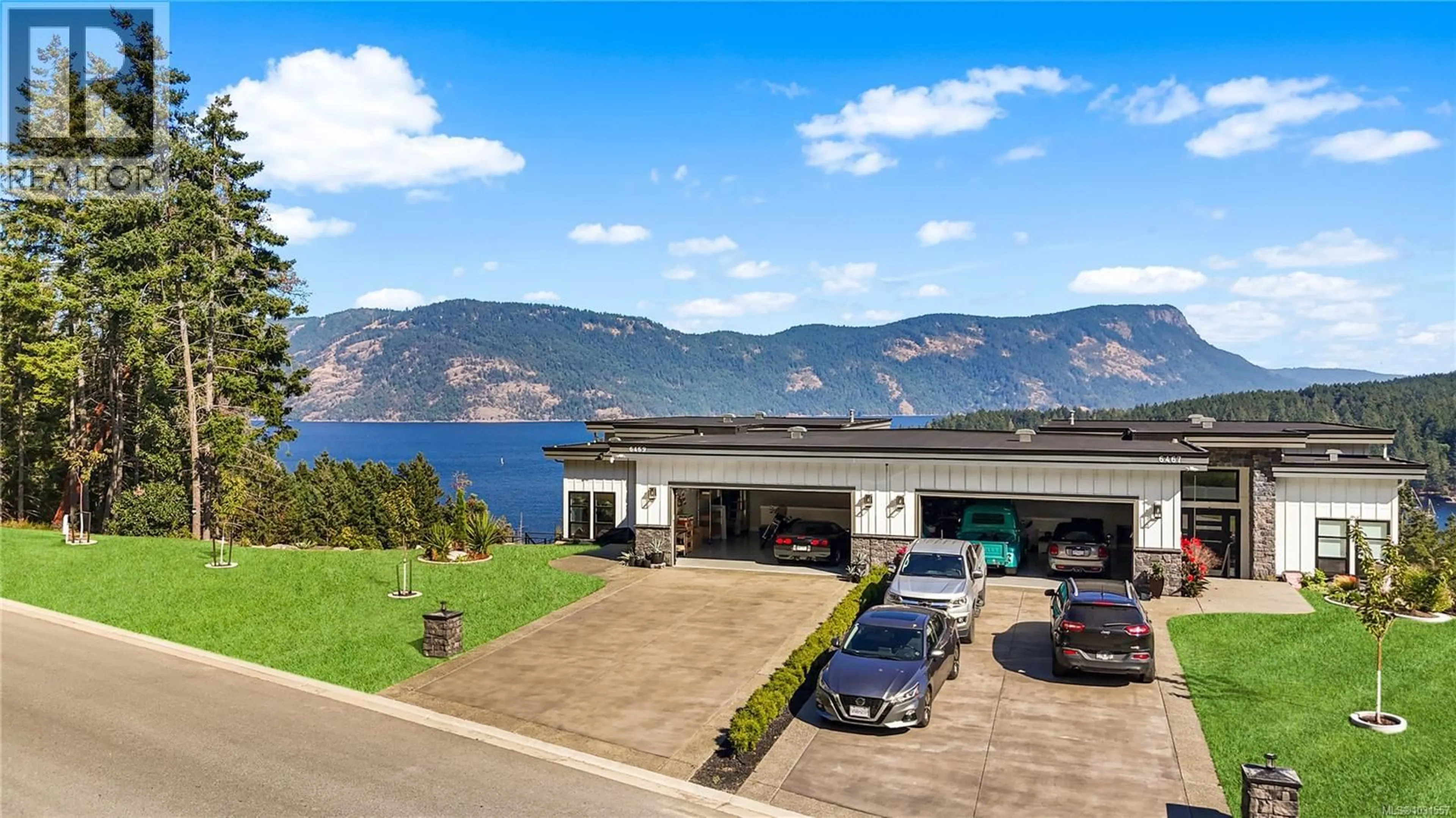 A pic from outside/outdoor area/front of a property/back of a property/a pic from drone, water/lake/river/ocean view for 6469 MARINE CRESCENT, Duncan British Columbia V9L5Y3