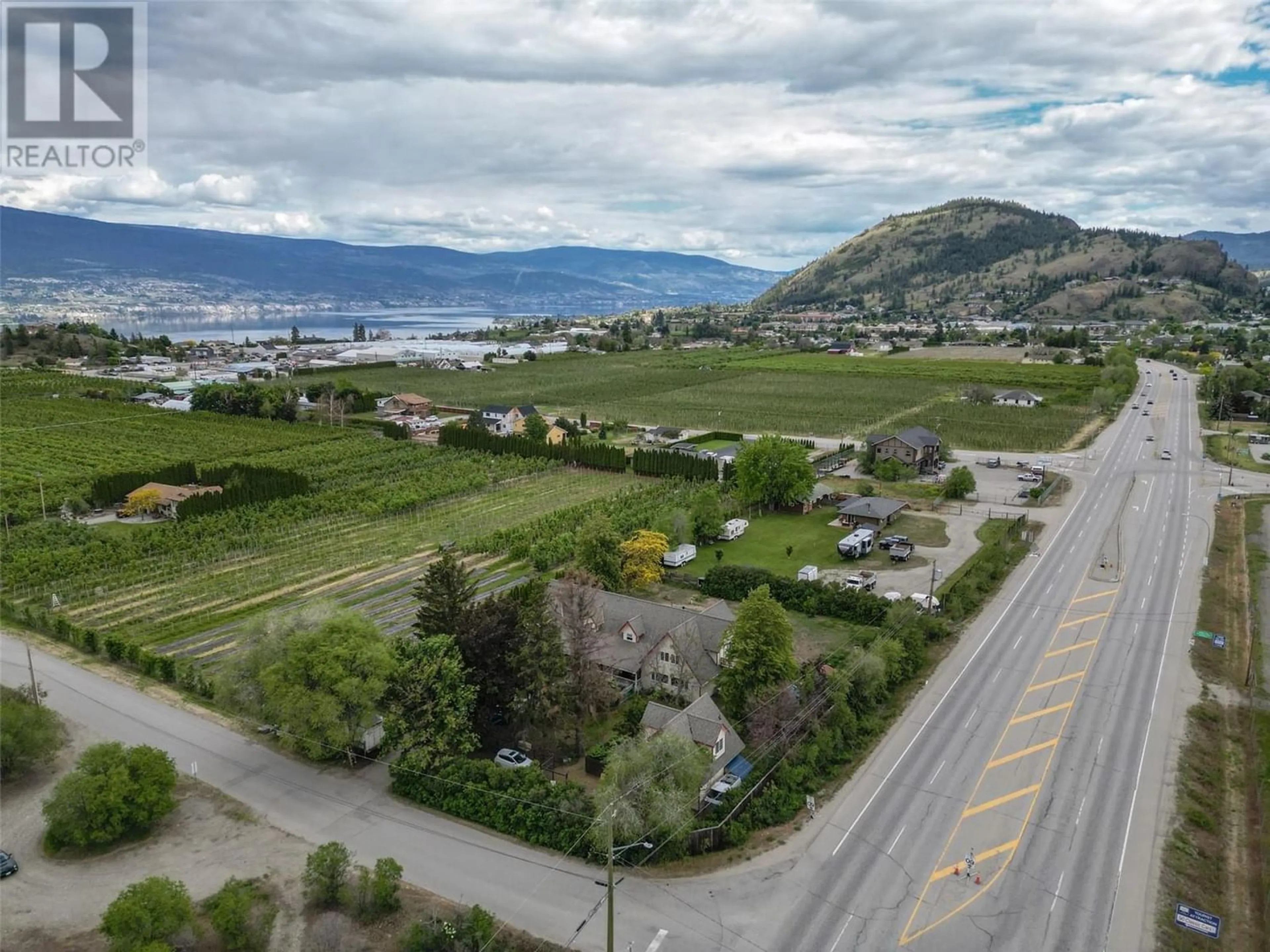 A pic from exterior of the house or condo, the street view for 9509 Steuart Street, Summerland British Columbia V0H1Z6