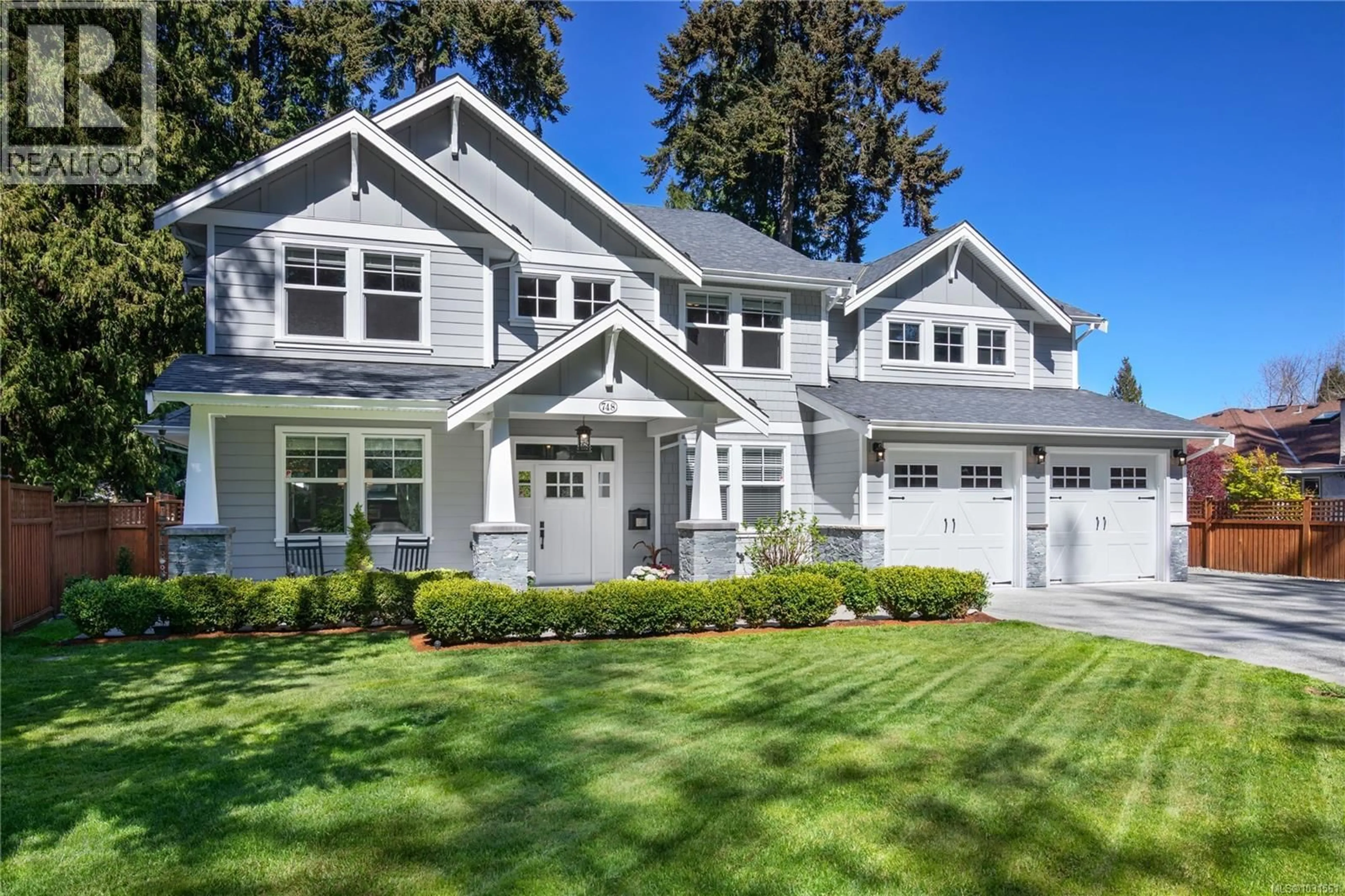 Home with vinyl exterior material, street for 748 WALEMA AVENUE, Saanich British Columbia V8Y3B1