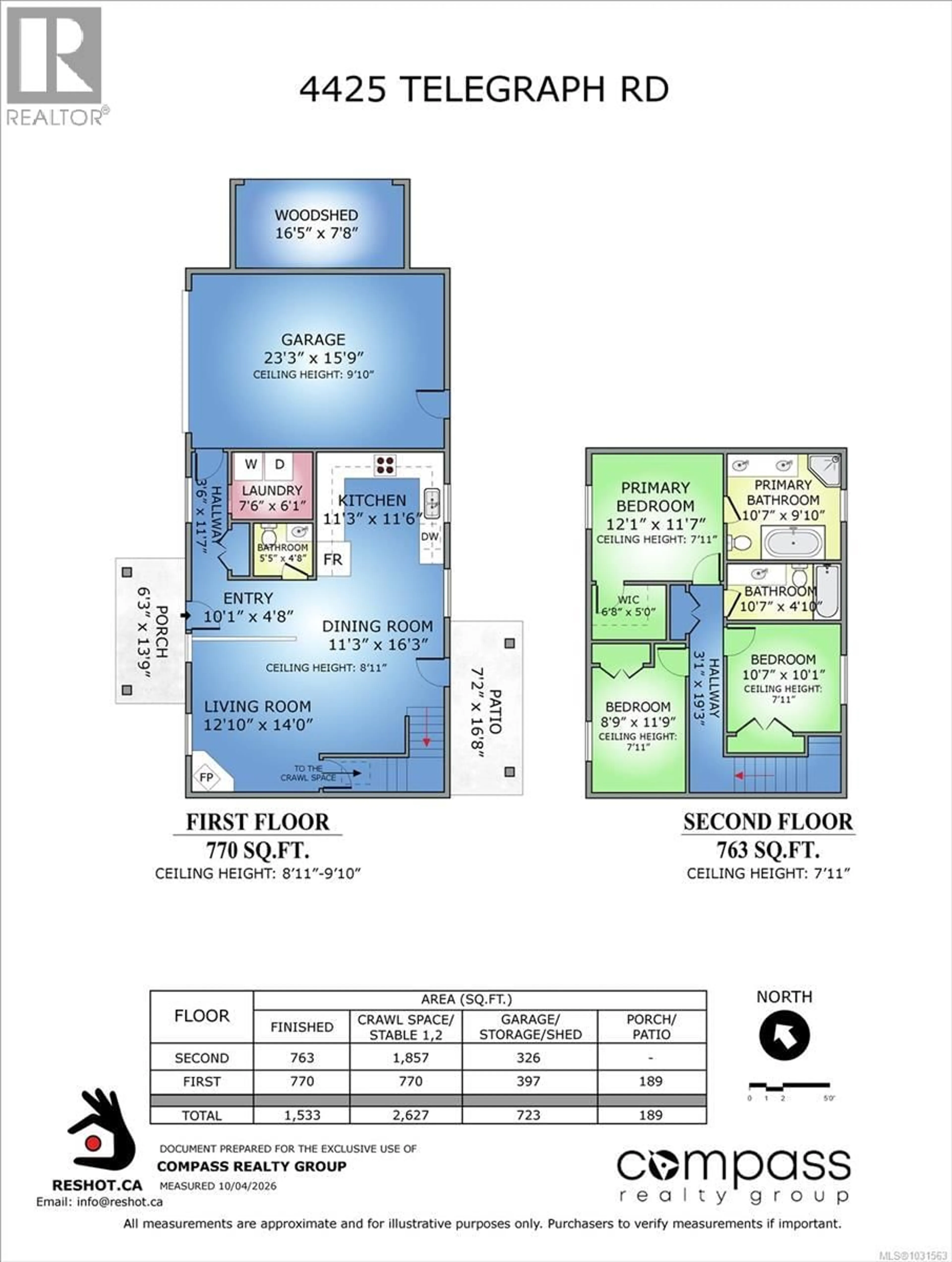 Floor plan for 4425 TELEGRAPH ROAD, Cobble Hill British Columbia V0R1N2