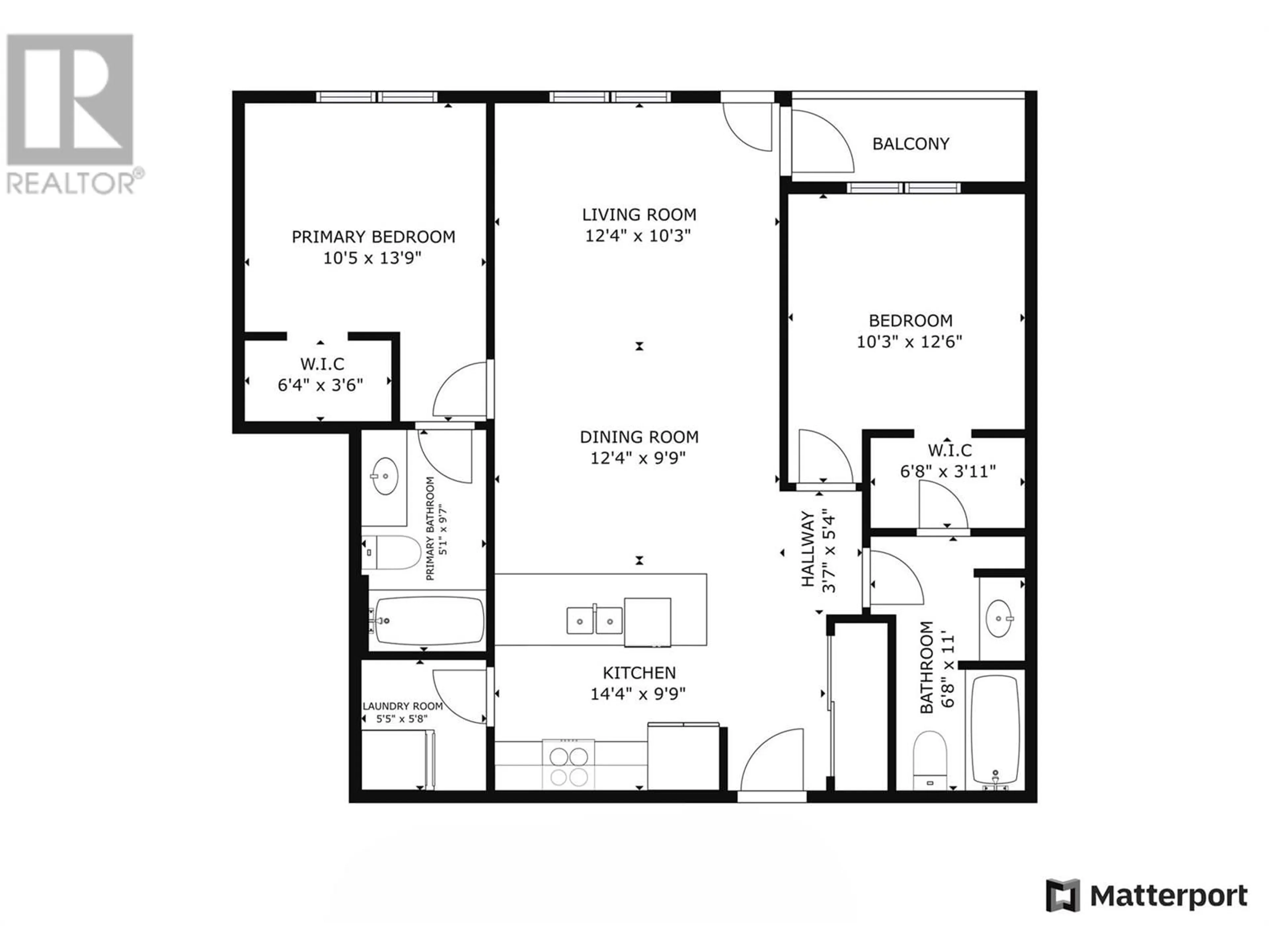 Floor plan for 2250 Majoros Road Unit# 203, West Kelowna British Columbia V4T0A6