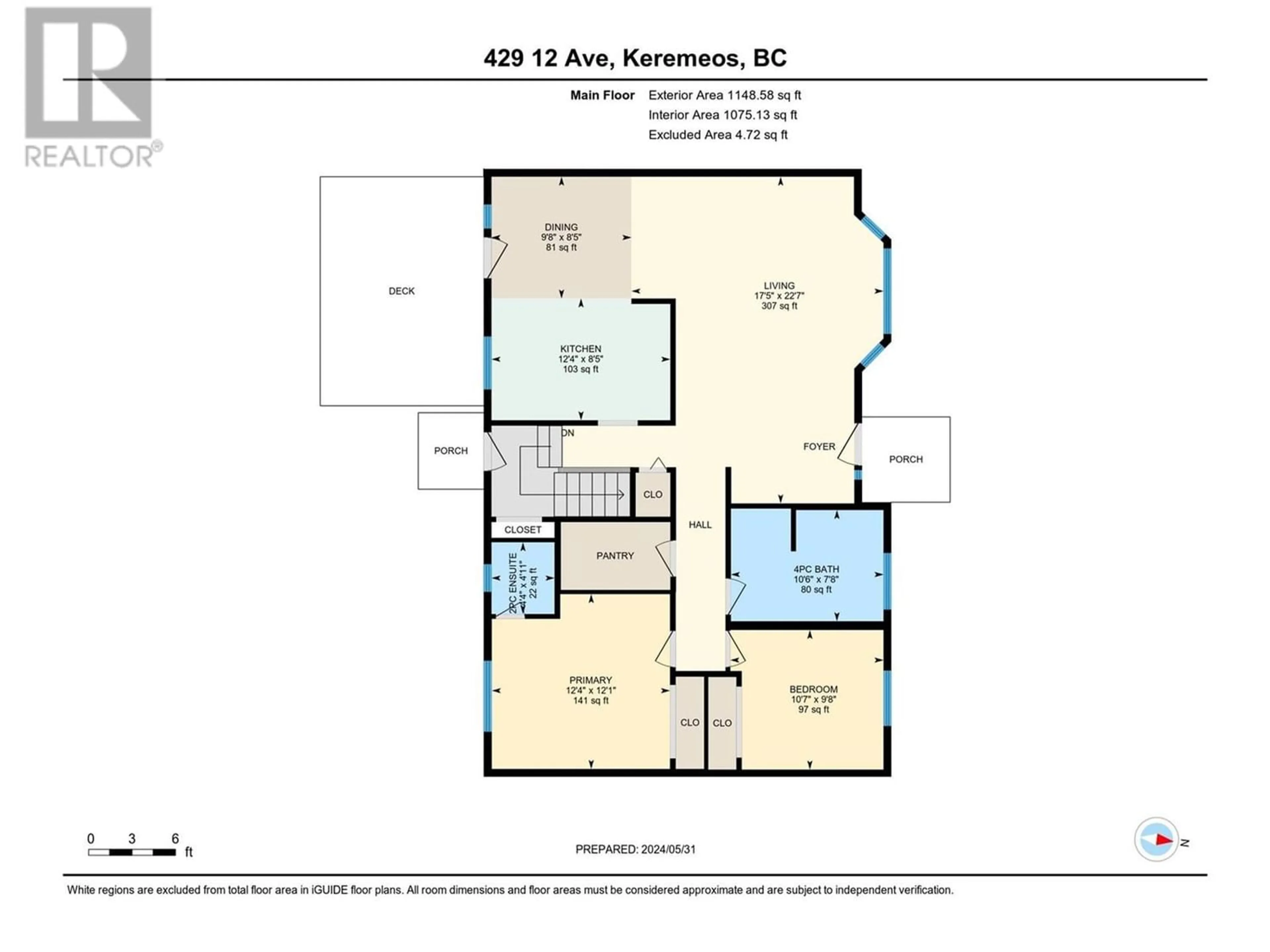 Floor plan for 429 12th Avenue, Keremeos British Columbia V0X1N3