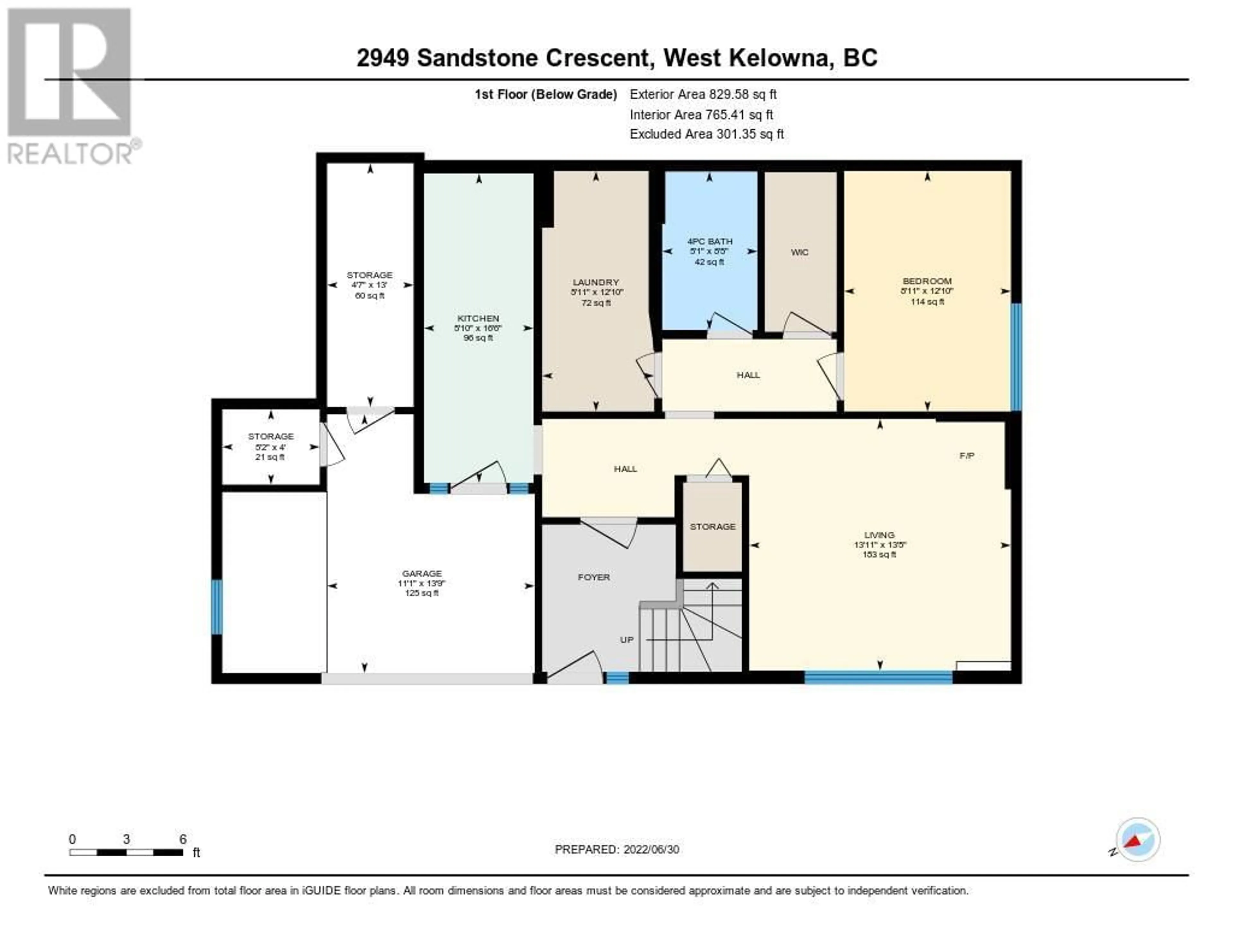 Floor plan for 2949 Sandstone Crescent Lot# 17, West Kelowna British Columbia V4T1T2