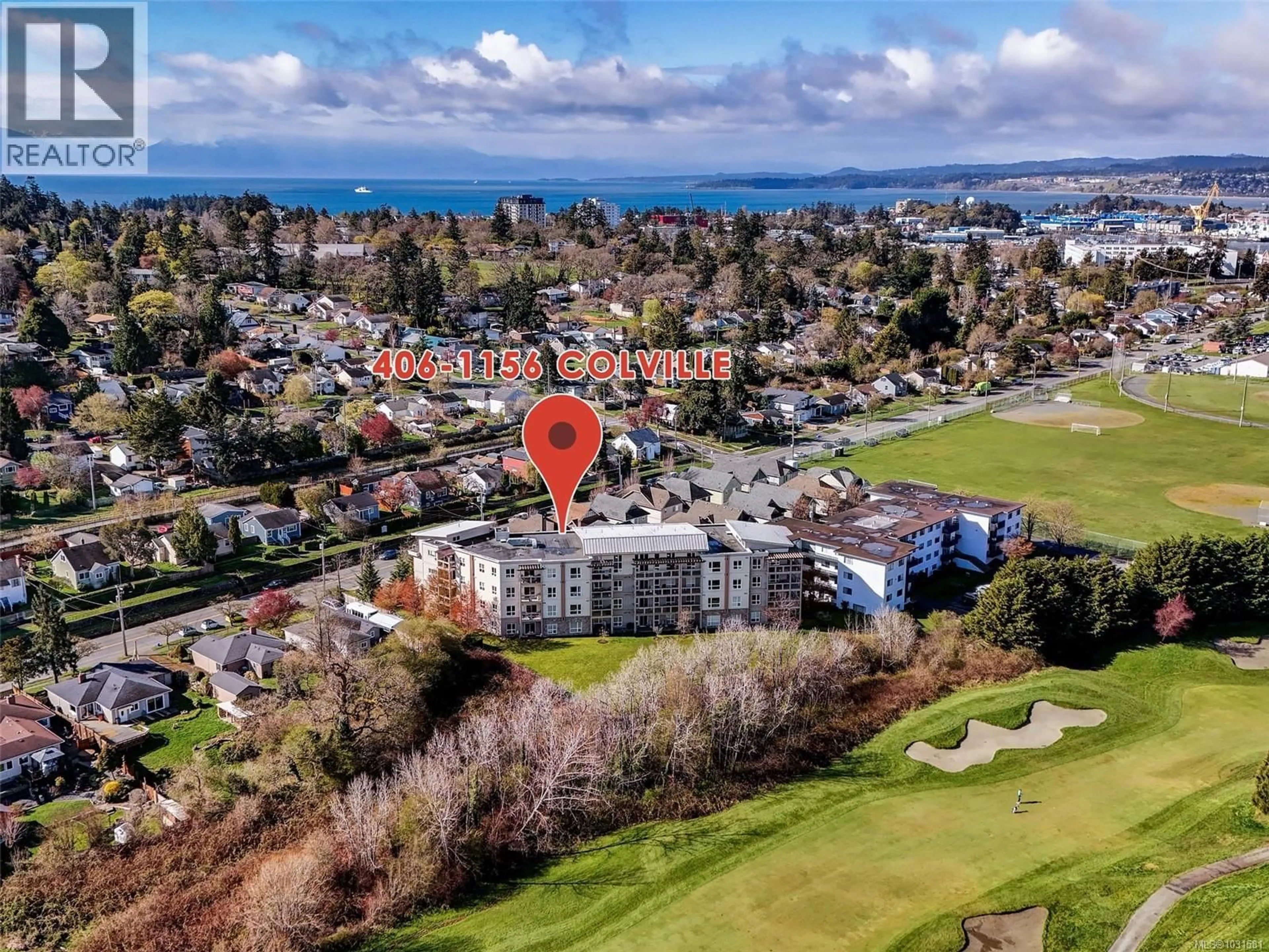 A pic from outside/outdoor area/front of a property/back of a property/a pic from drone, unknown for 406 - 1156 COLVILLE ROAD, Esquimalt British Columbia V9A4P7