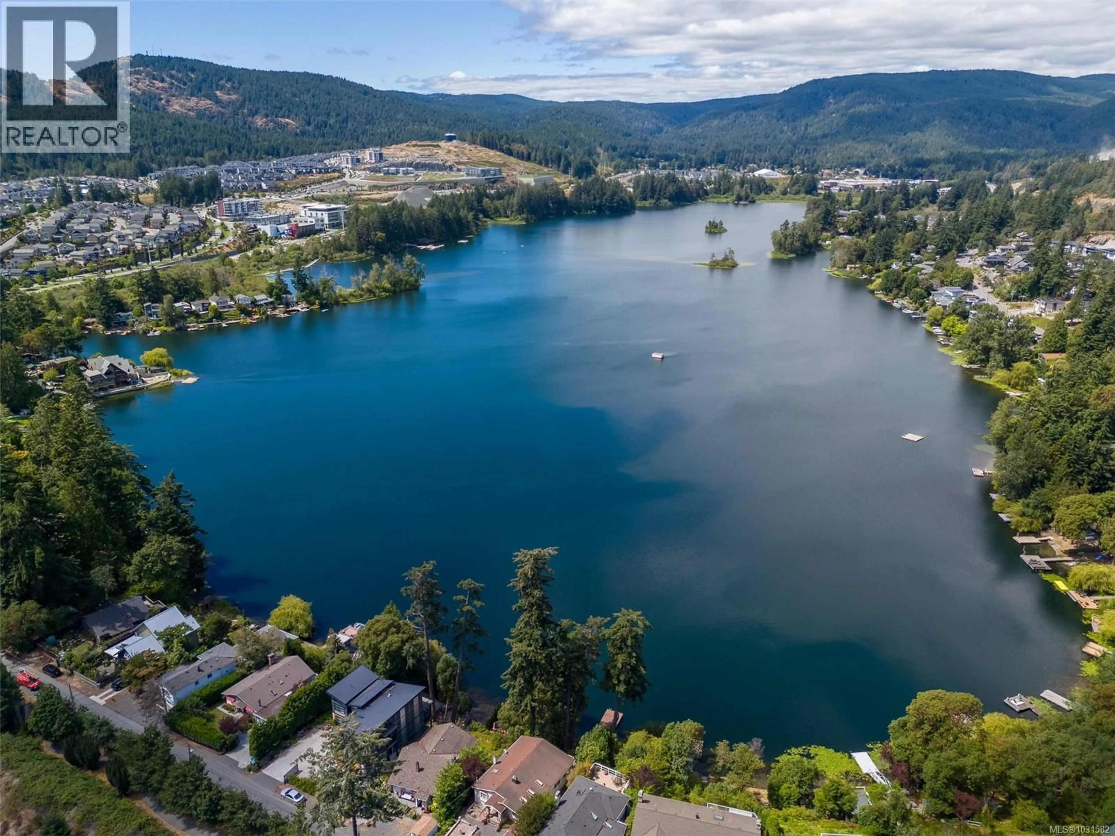 A pic from outside/outdoor area/front of a property/back of a property/a pic from drone, water/lake/river/ocean view for 2880 LEIGH ROAD, Langford British Columbia V9B4G3