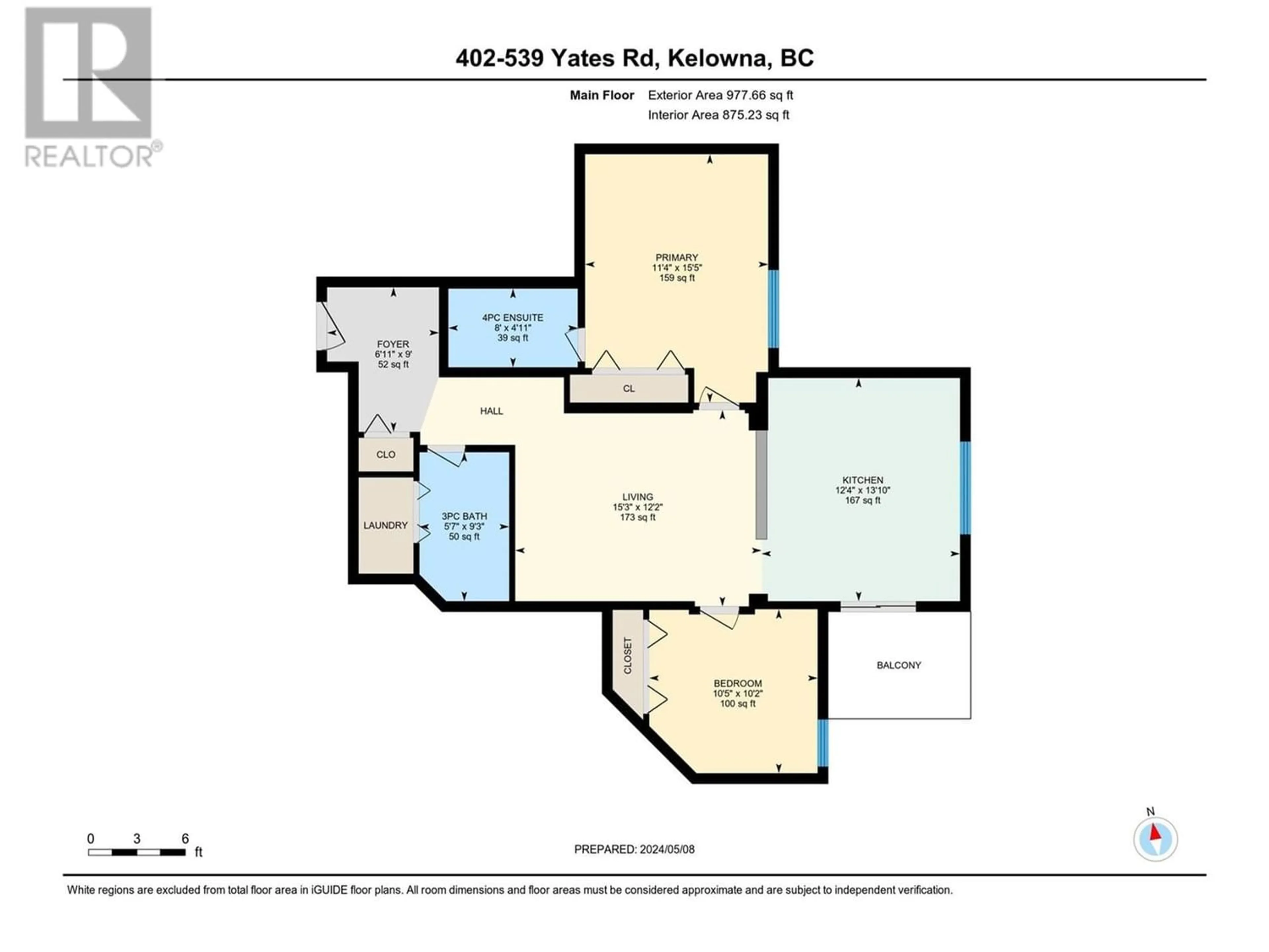 Floor plan for 539 Yates Road Unit# 402, Kelowna British Columbia V1V2T8