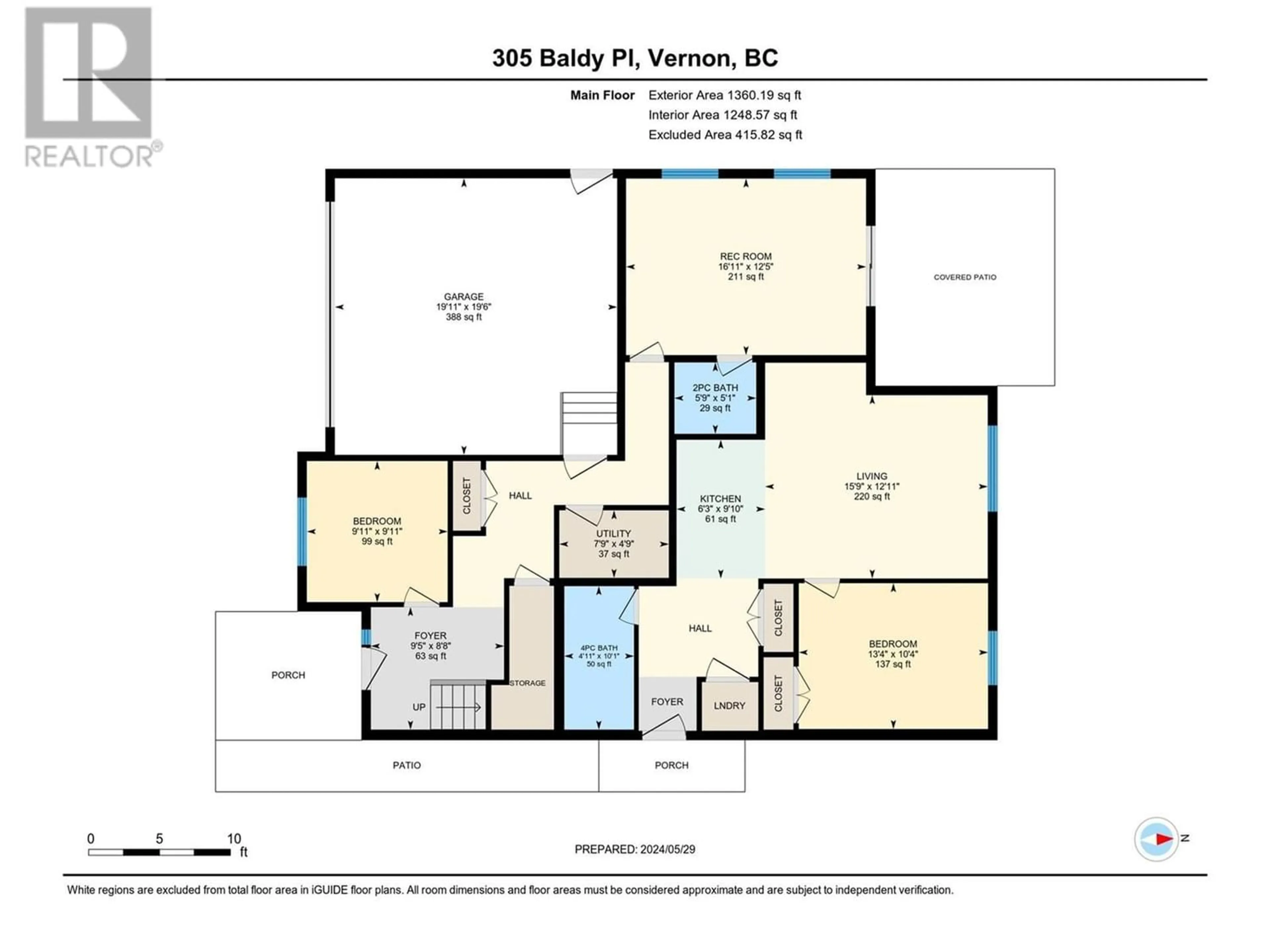 Floor plan for 305 Baldy Place, Vernon British Columbia V1B0A3
