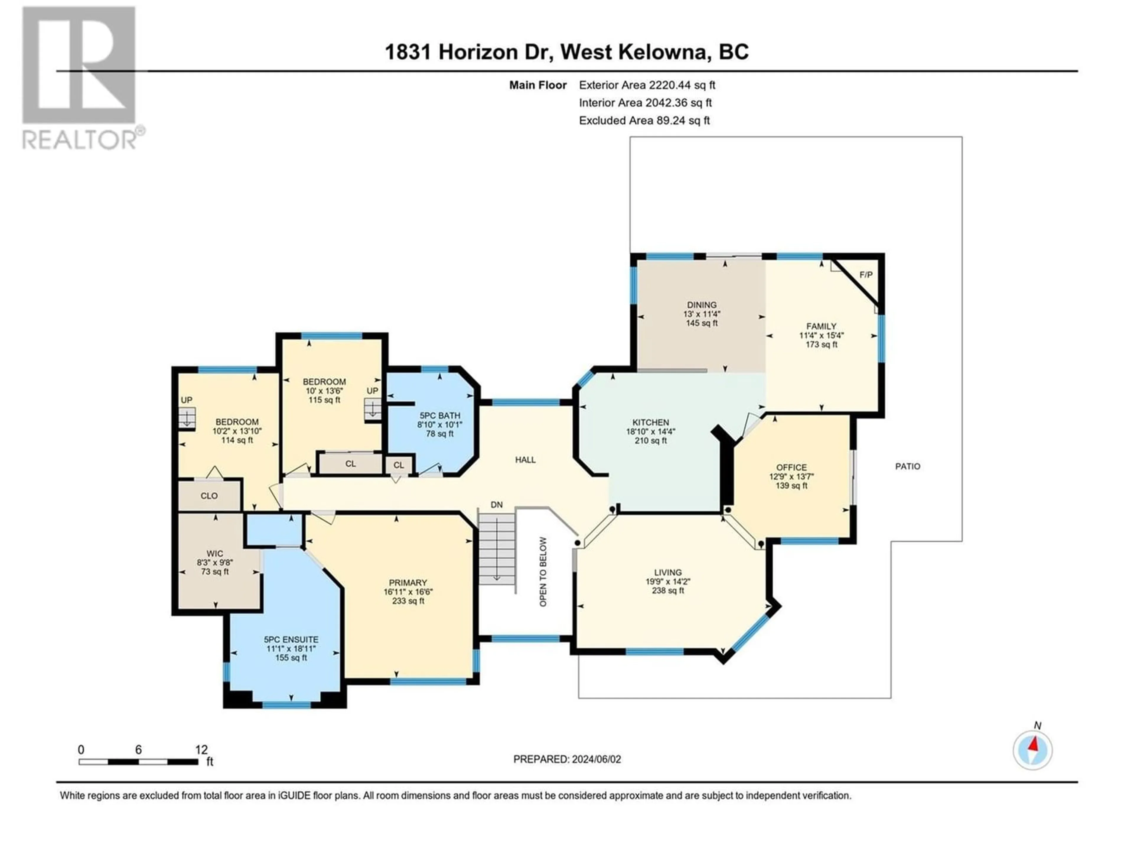 Floor plan for 1831 Horizon Drive, West Kelowna British Columbia V1Z3E4
