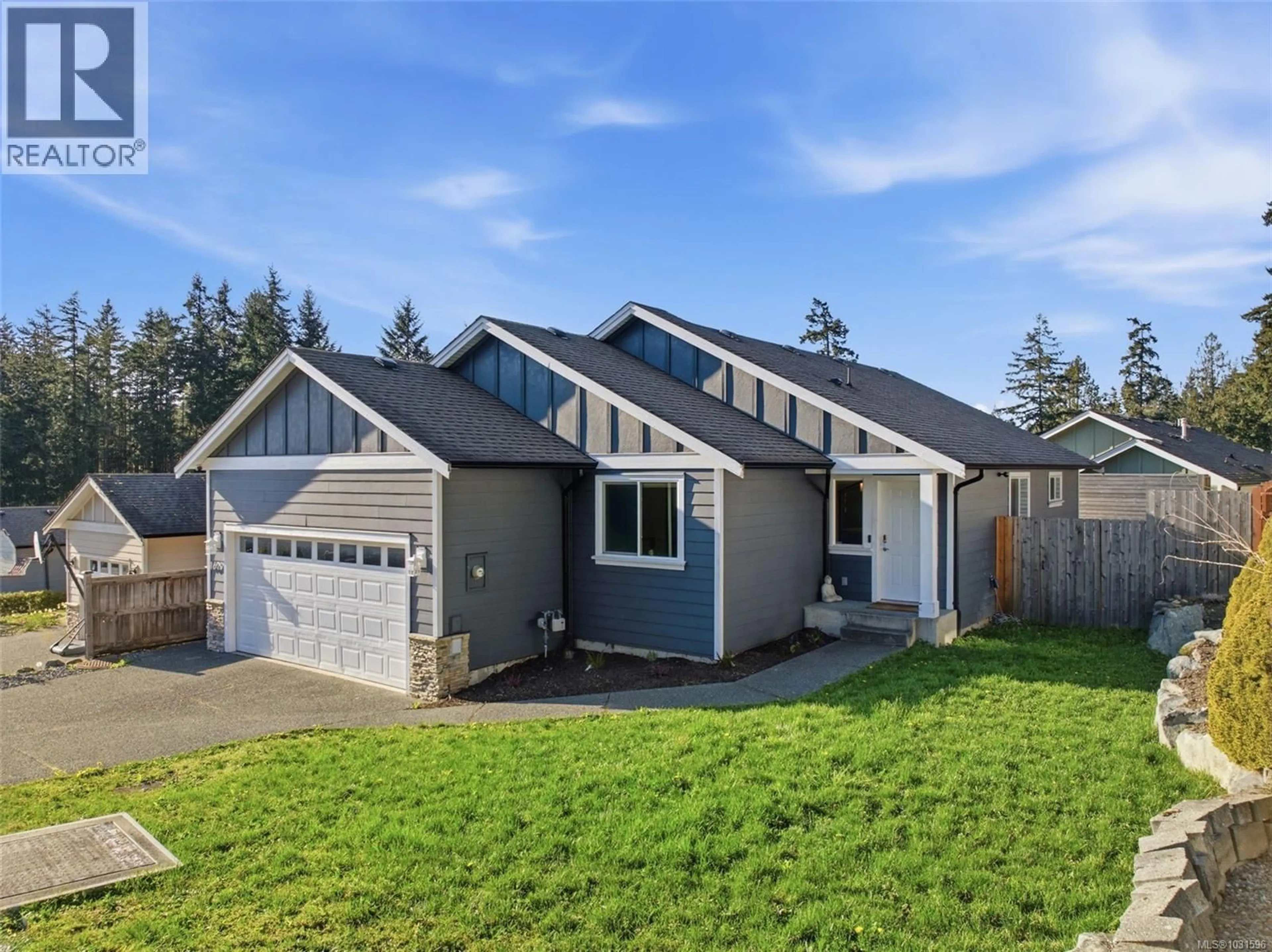 Home with vinyl exterior material, street for 1629 KRISTIN WAY, Shawnigan Lake British Columbia V0R2W3