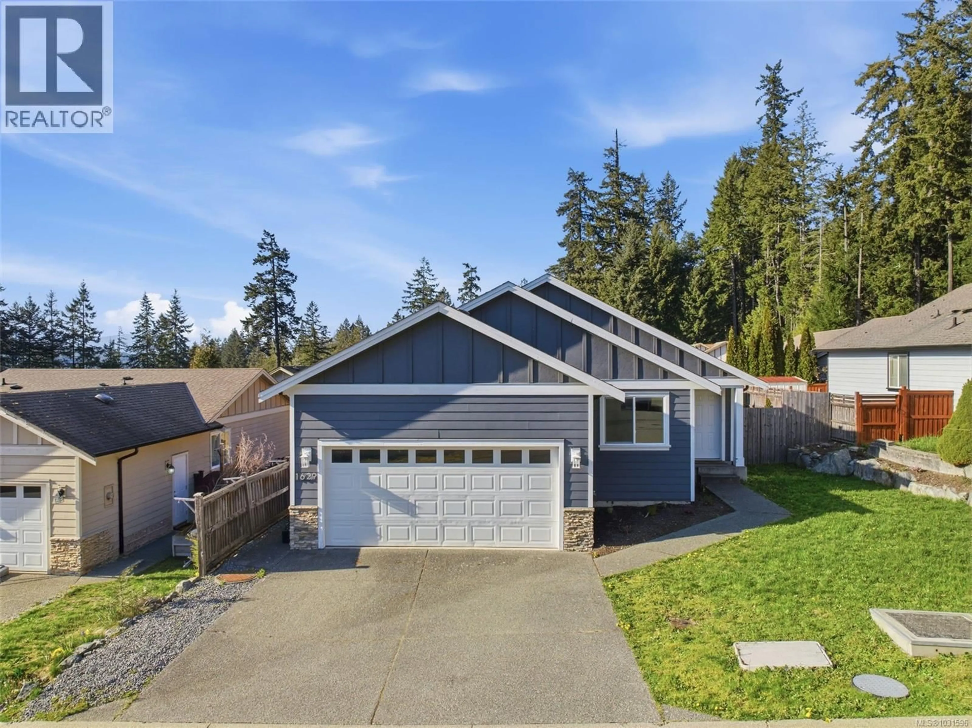 Home with vinyl exterior material, street for 1629 KRISTIN WAY, Shawnigan Lake British Columbia V0R2W3