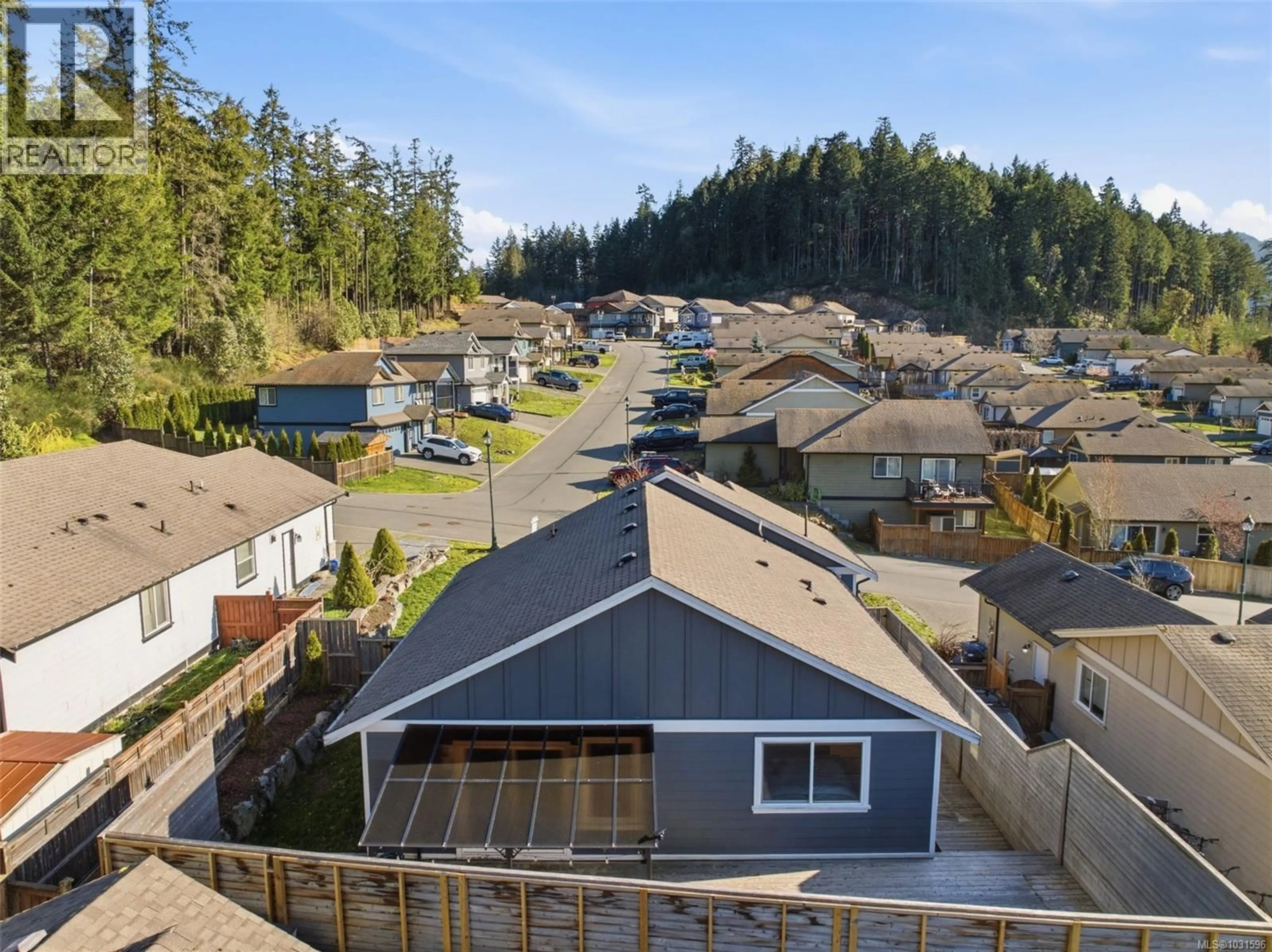 A pic from outside/outdoor area/front of a property/back of a property/a pic from drone, unknown for 1629 KRISTIN WAY, Shawnigan Lake British Columbia V0R2W3