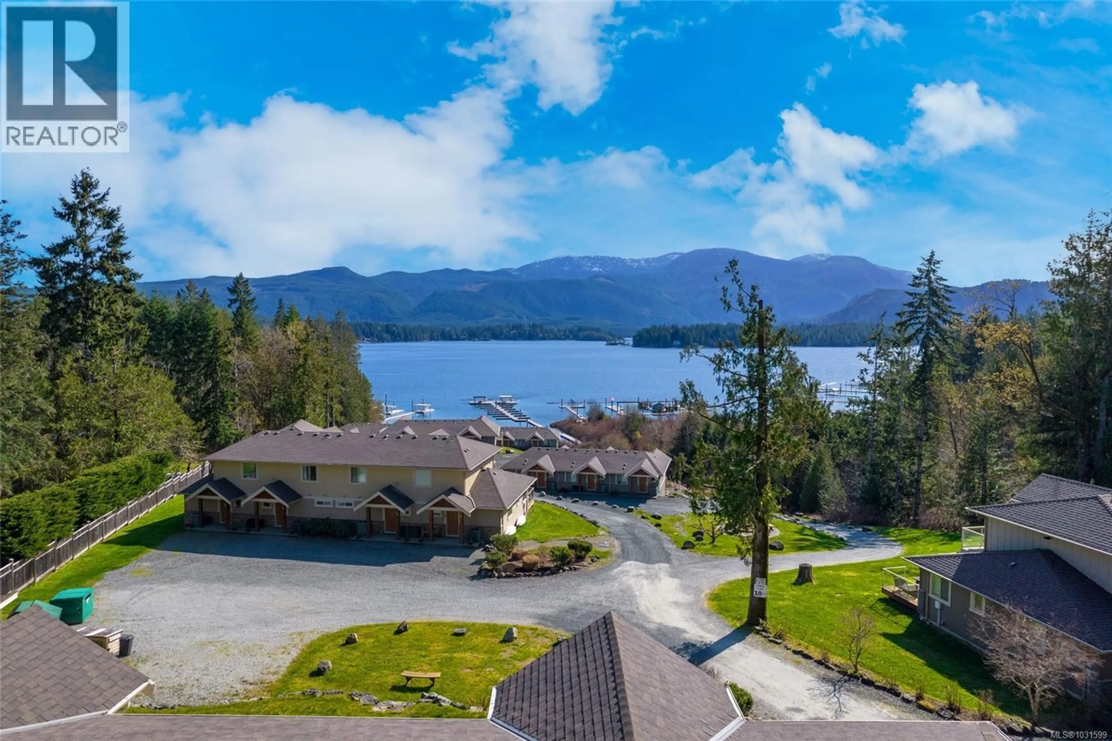 A pic from outside/outdoor area/front of a property/back of a property/a pic from drone, water/lake/river/ocean view for 5 - 9624 LAKESHORE ROAD, Port Alberni British Columbia V9Y8Z3