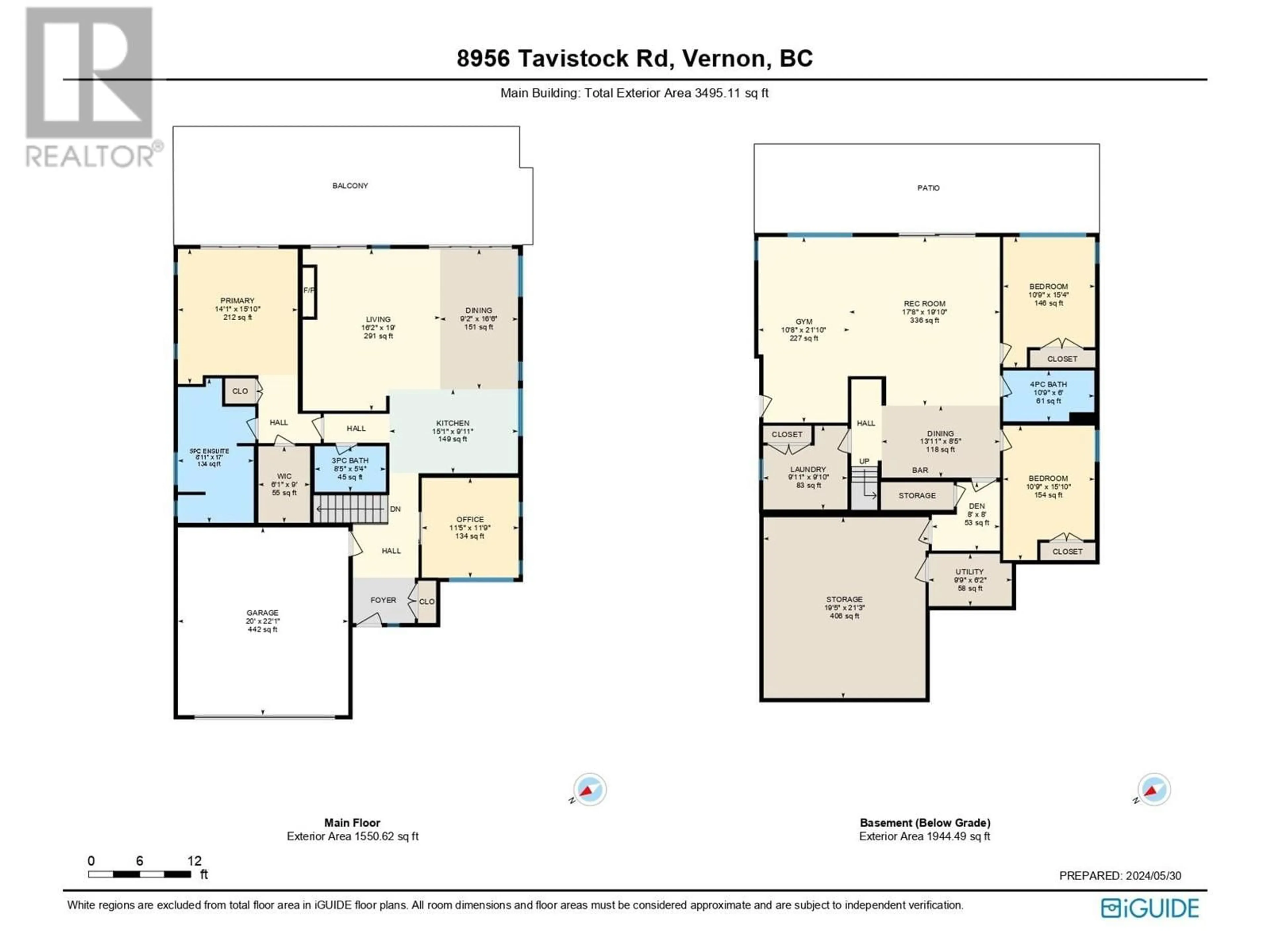 Floor plan for 8956 Tavistock Road, Vernon British Columbia