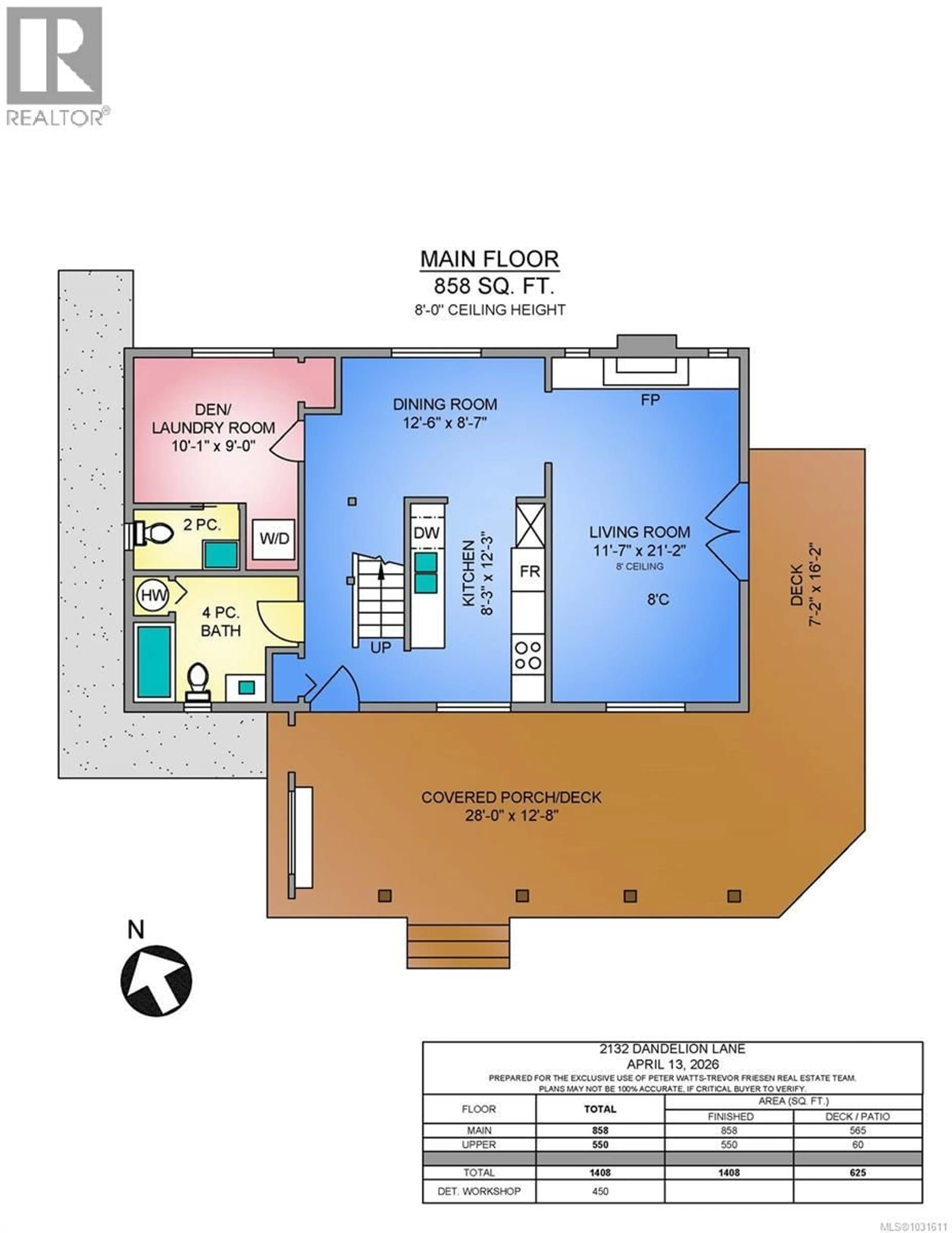 Floor plan for 2132 DANDELION LANE, Shawnigan Lake British Columbia V0R2W0