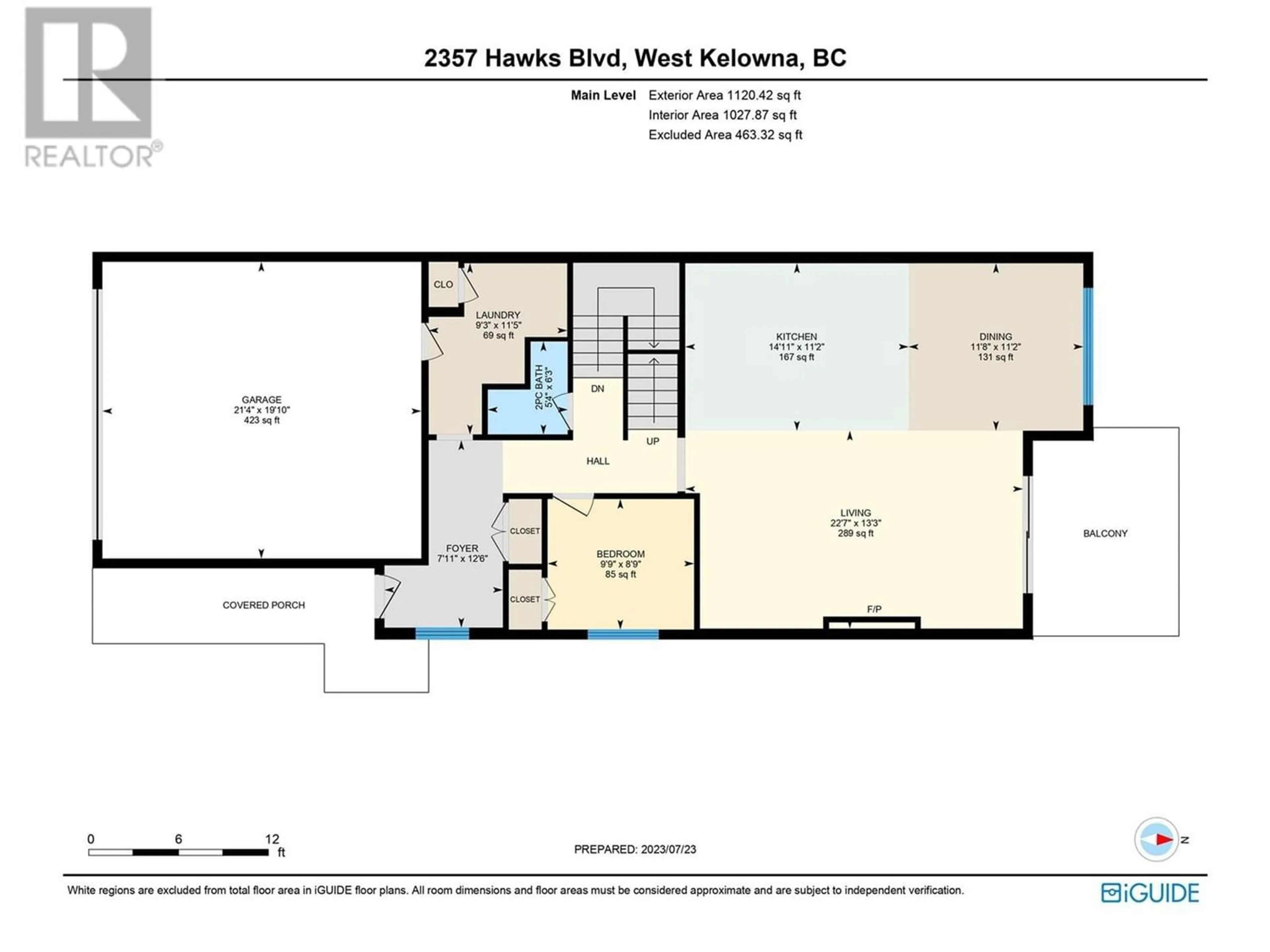 Floor plan for 2357 Hawks Boulevard, Westbank British Columbia V4T0A7