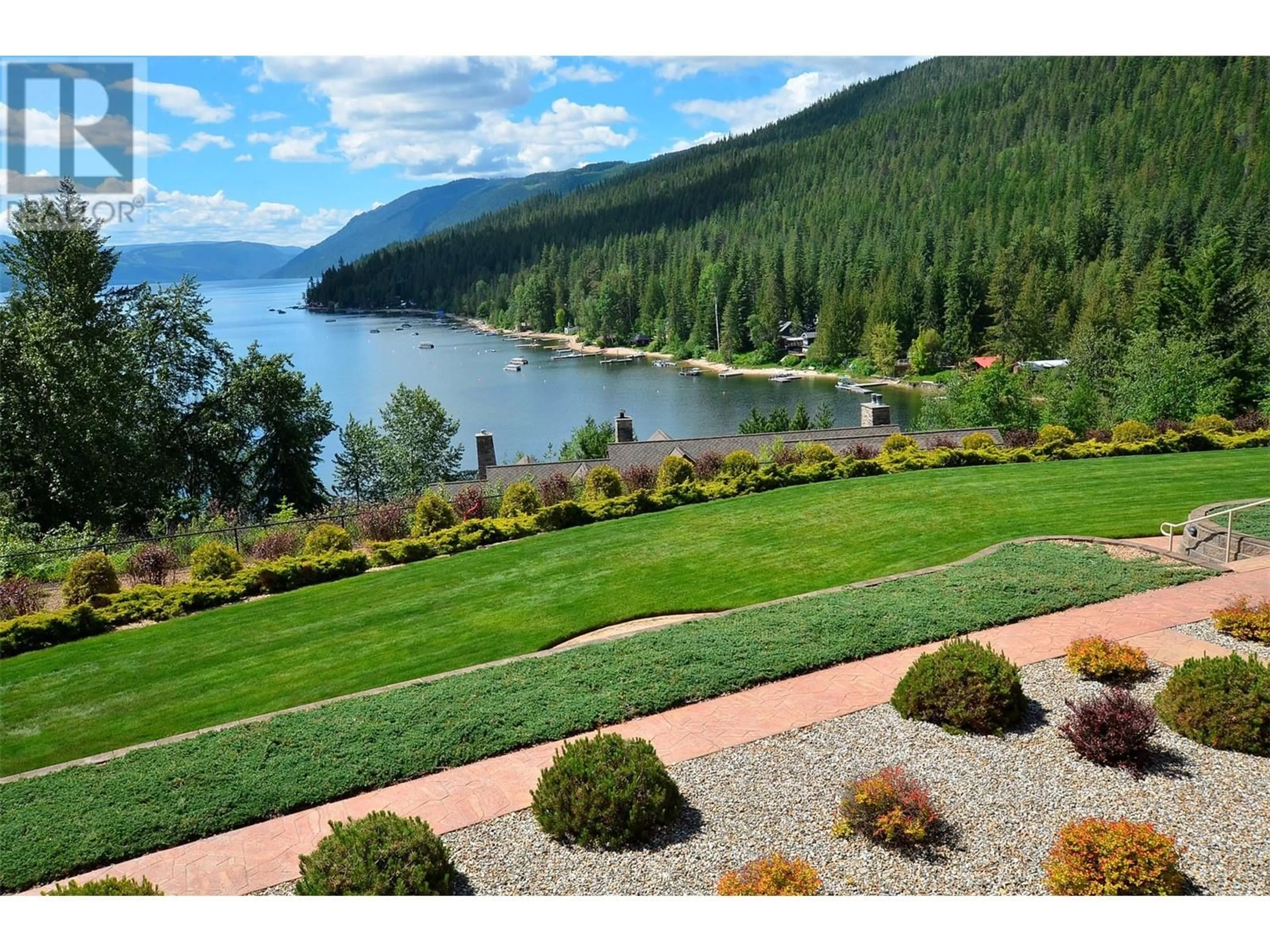 Patio, water/lake/river/ocean view for A202 - 3460 PARKWAY ROAD, Enderby British Columbia V0E1V5