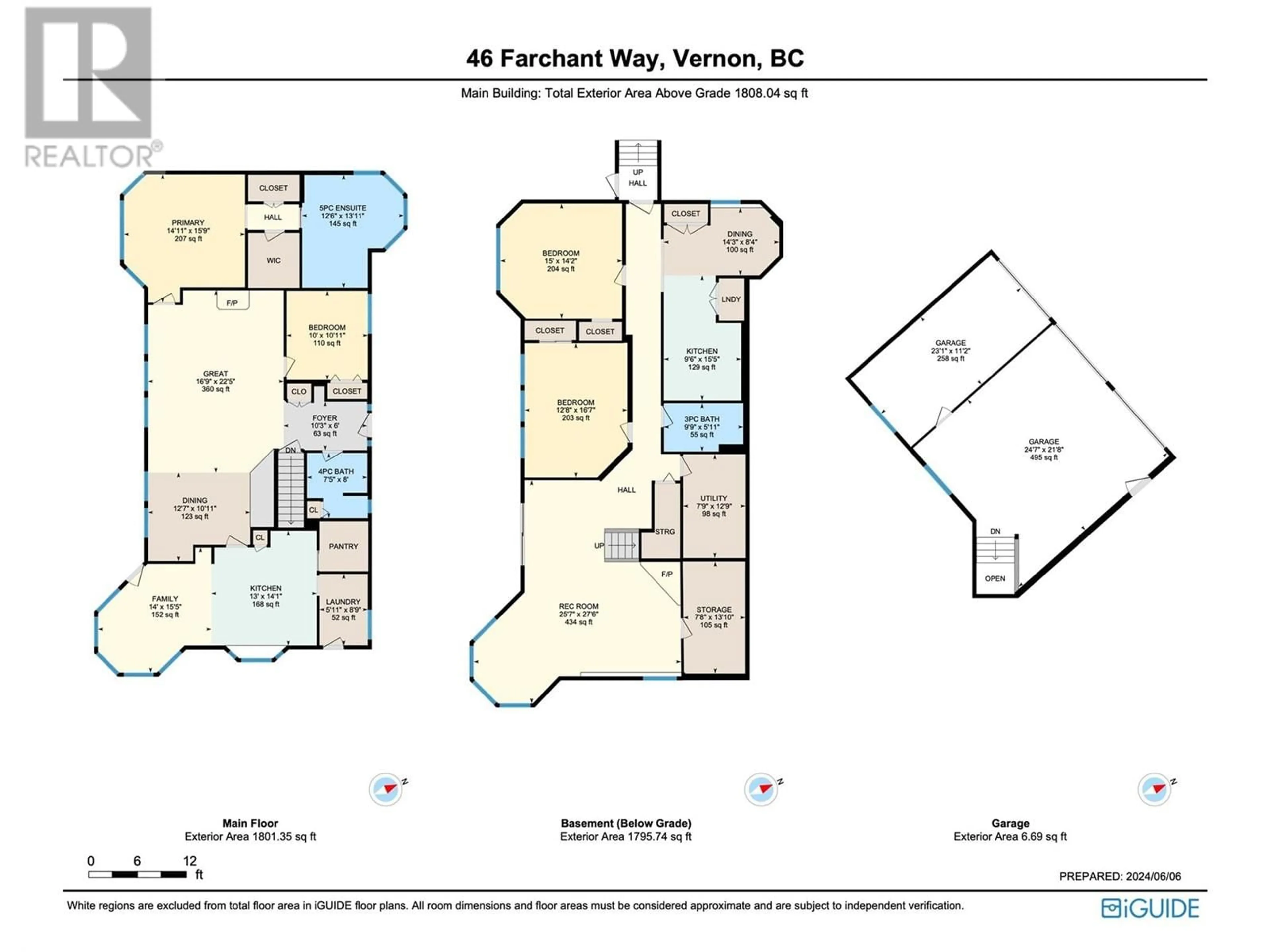 Floor plan for 46 Farchant Way, Vernon British Columbia V1H1E3