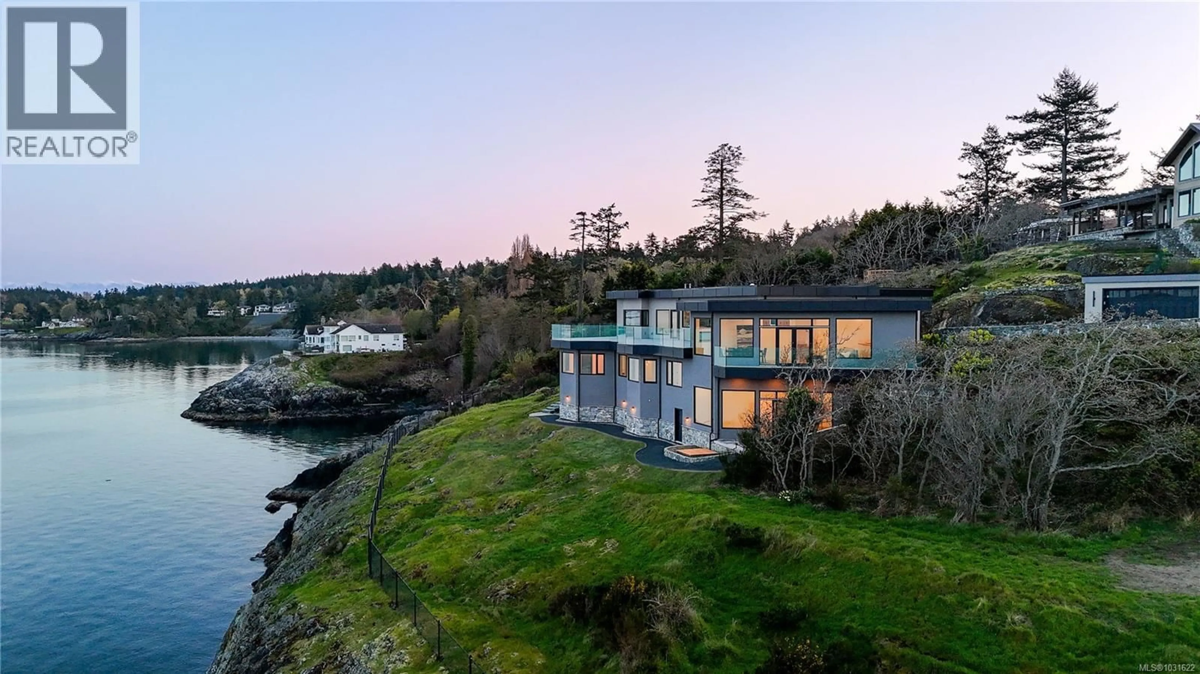 A pic from outside/outdoor area/front of a property/back of a property/a pic from drone, water/lake/river/ocean view for 4351 GORDON HEAD ROAD, Saanich British Columbia V8X5J2