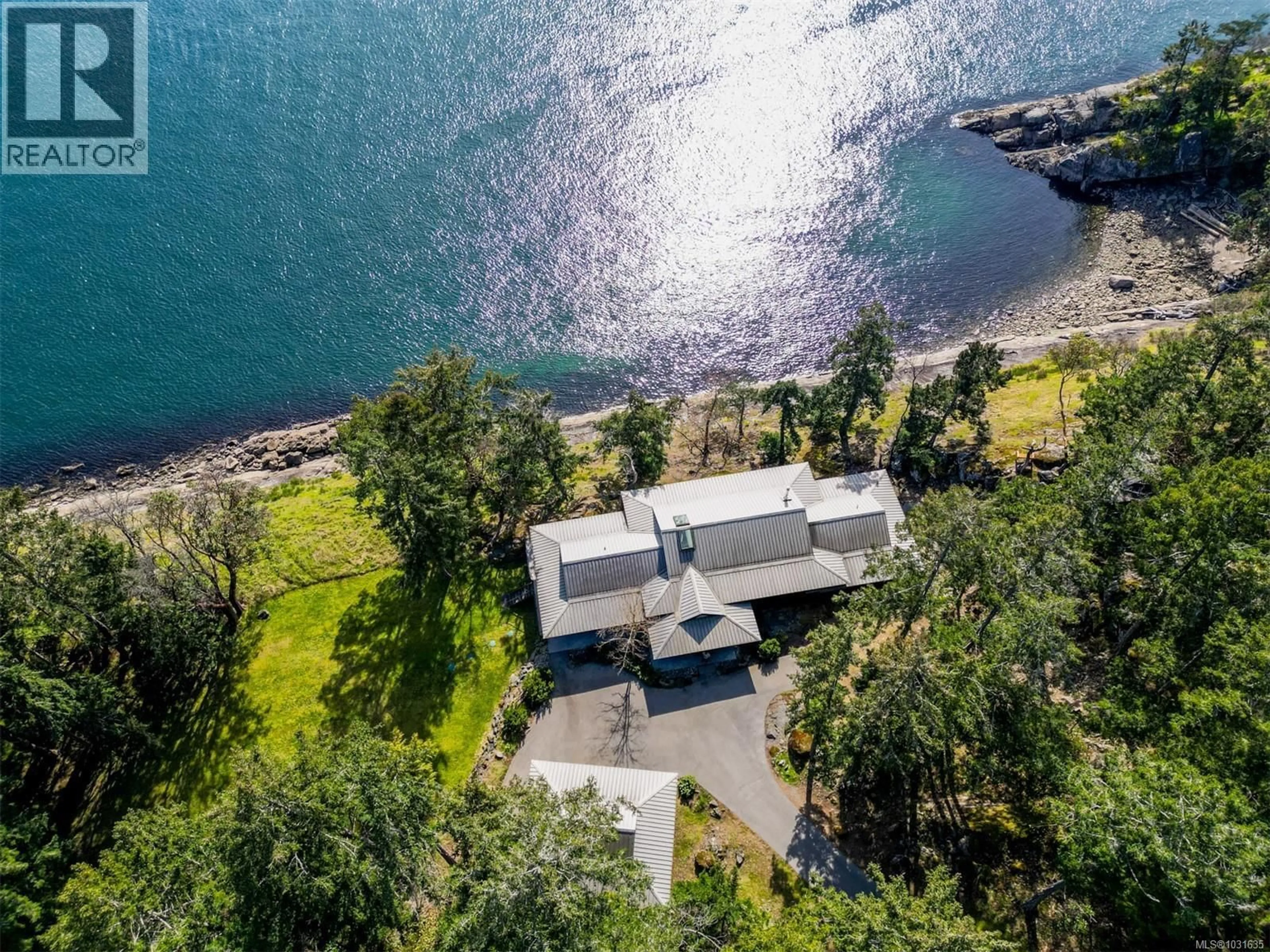 A pic from outside/outdoor area/front of a property/back of a property/a pic from drone, water/lake/river/ocean view for 1369 MACKINNON ROAD, Pender Island British Columbia V0N2M1