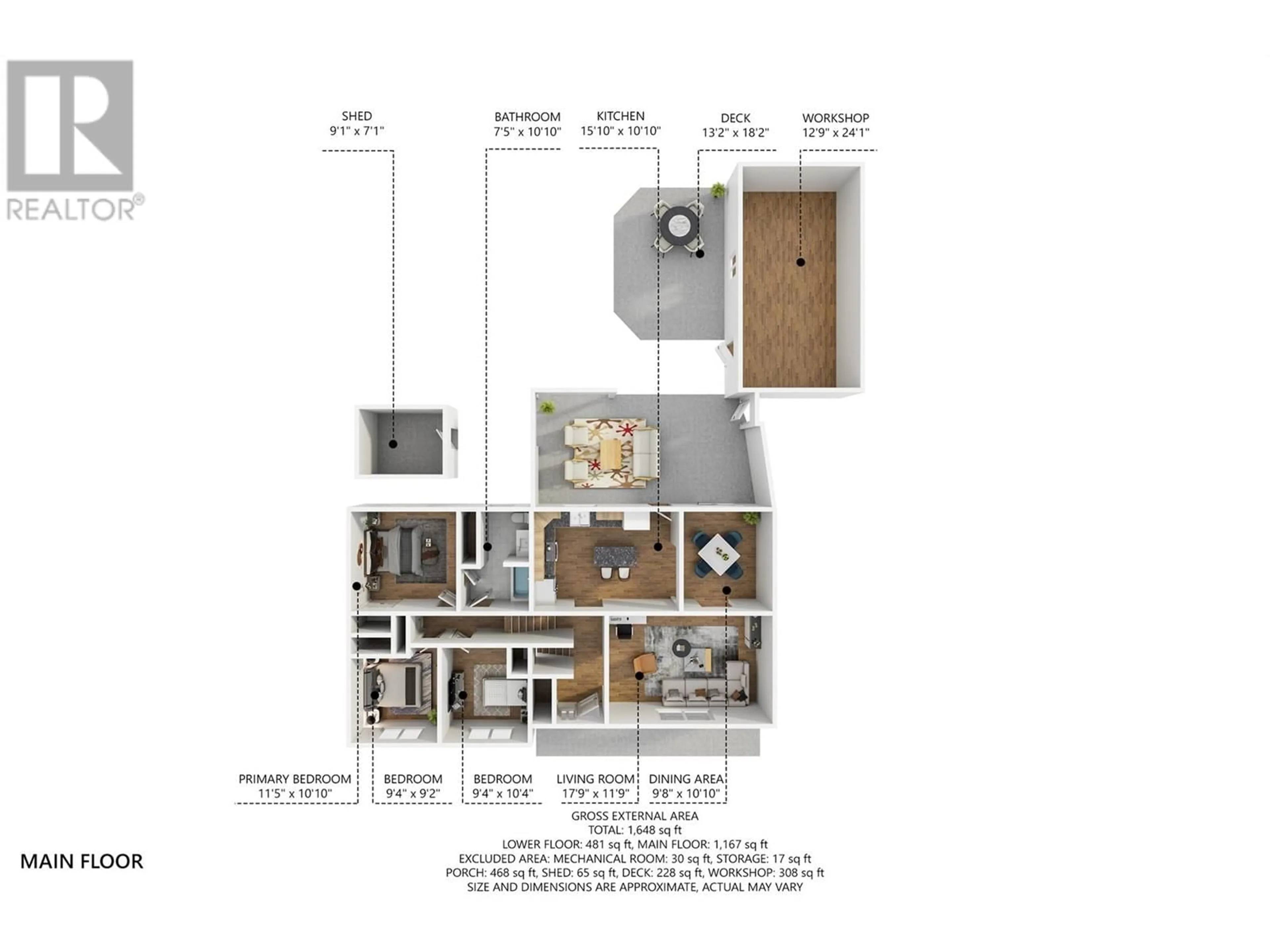 Floor plan for 4307 15 Avenue, Vernon British Columbia V1T6Y1