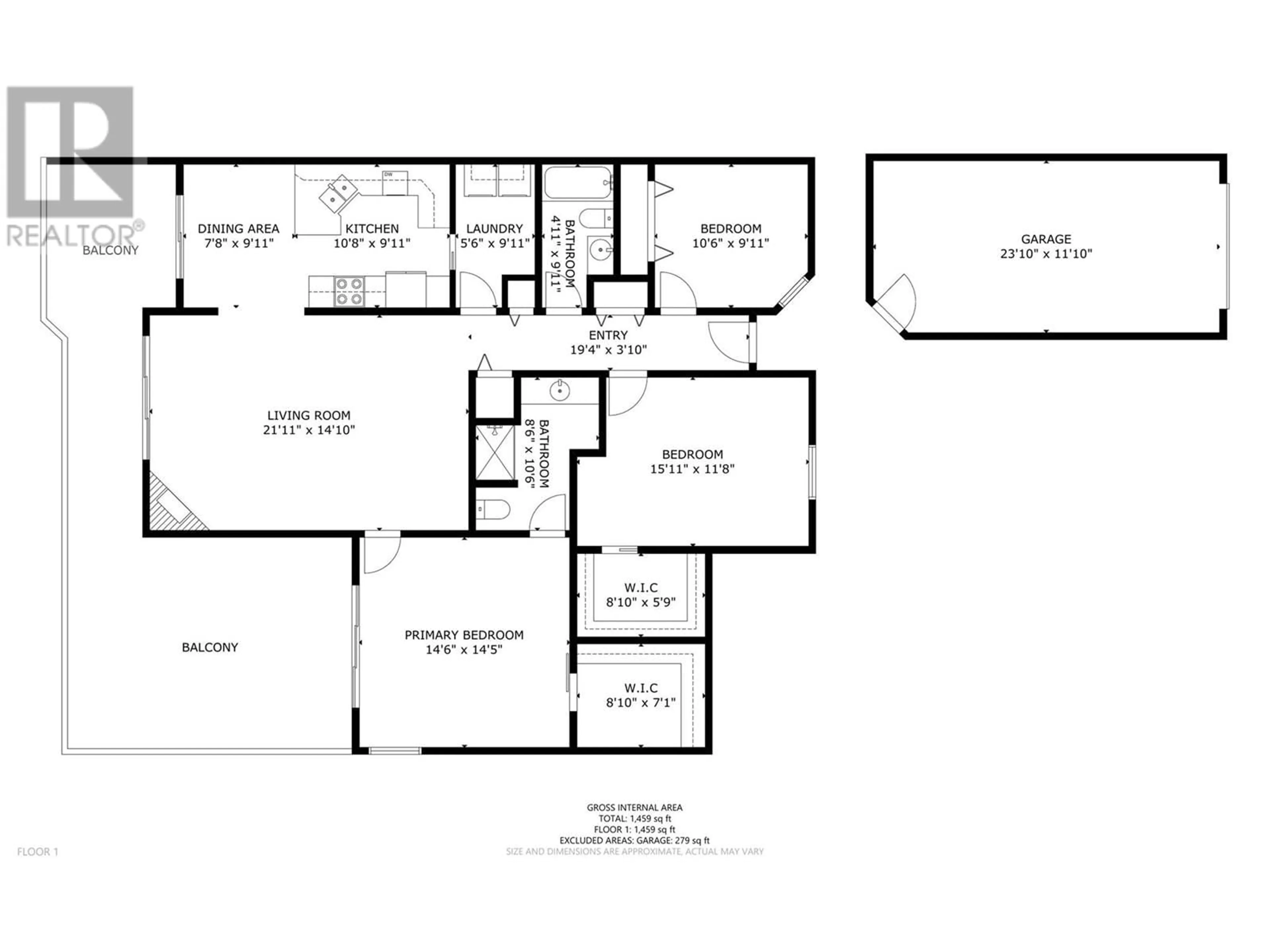 Floor plan for 2377 Shannon Woods Drive Unit# 201, West Kelowna British Columbia V4T2L8