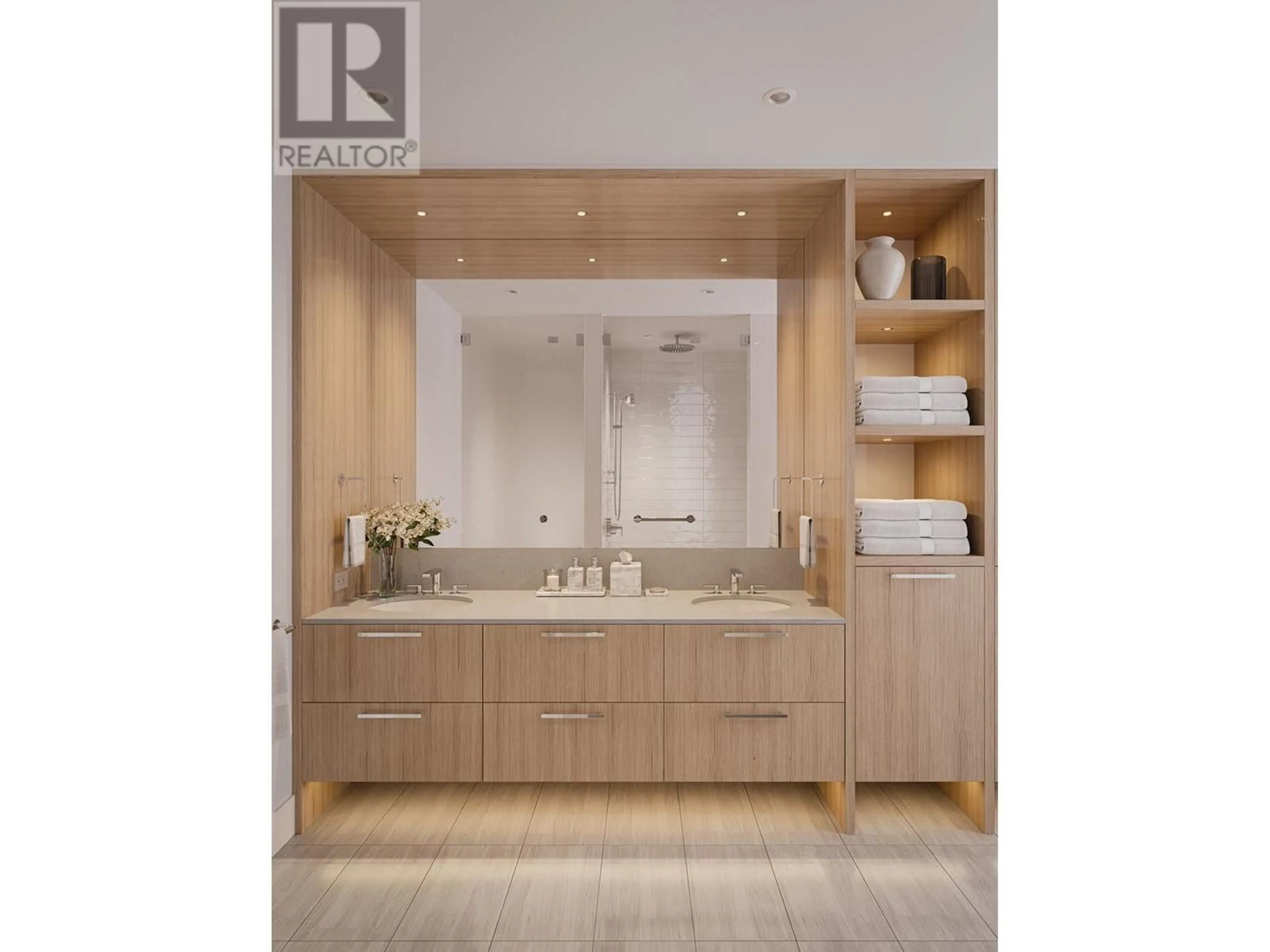 Contemporary bathroom, wood floors for 3389 Lakeshore Road Unit# N316, Kelowna British Columbia V1W3S9